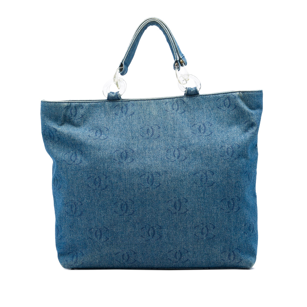 Chanel CC Denim Tote — Blue
