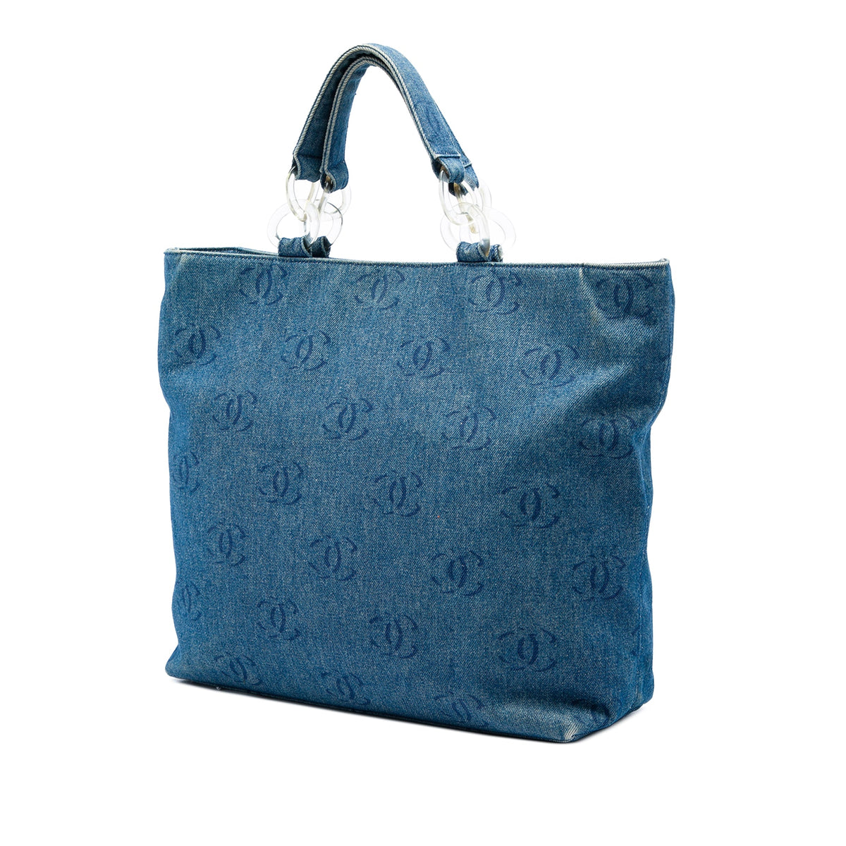 Chanel CC Denim Tote — Blue