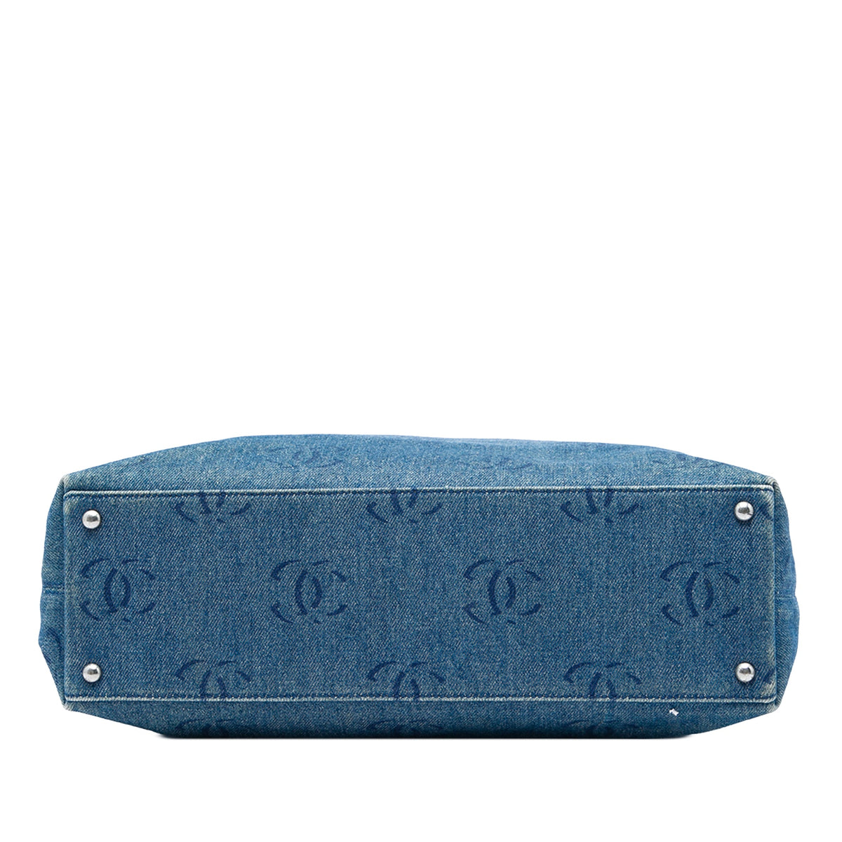 Chanel CC Denim Tote — Blue