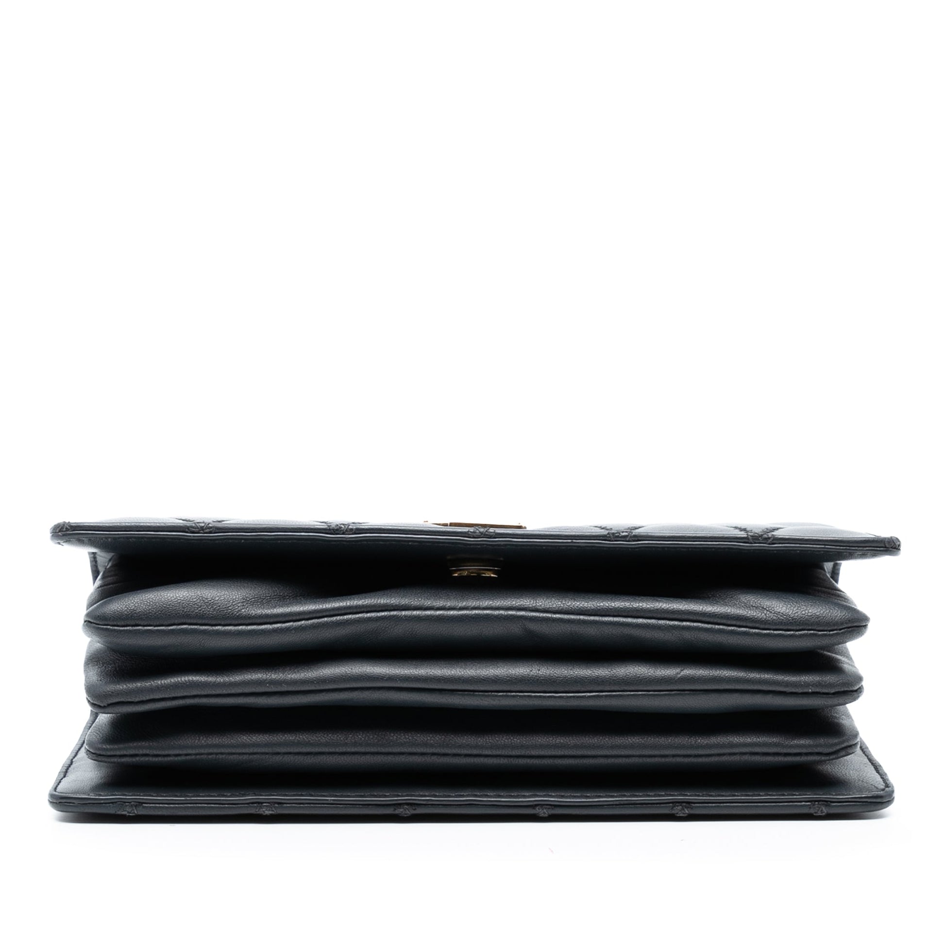 Saint Laurent Diamond Quilted Lambskin Angie Chain Bag