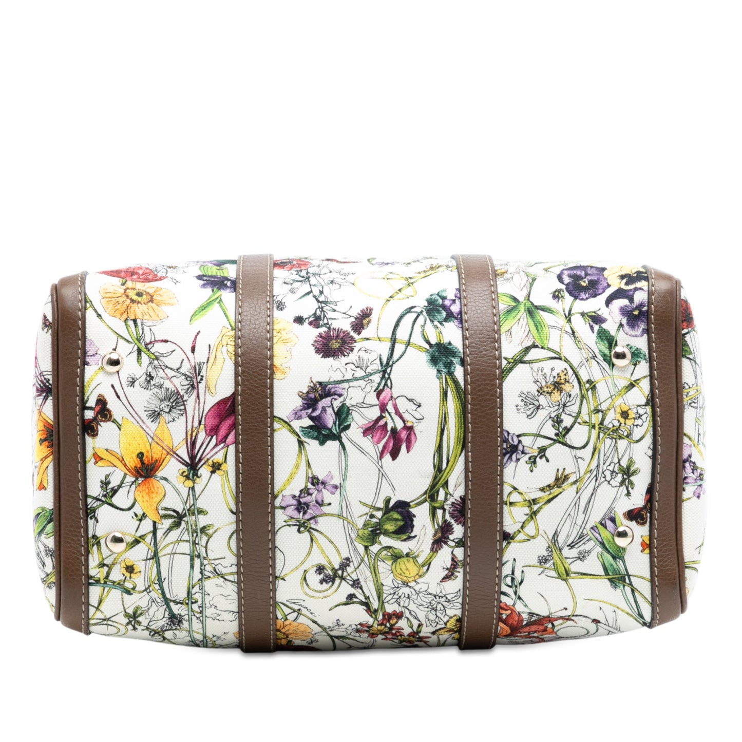 Gucci Medium Canvas Flora Joy Boston Bag