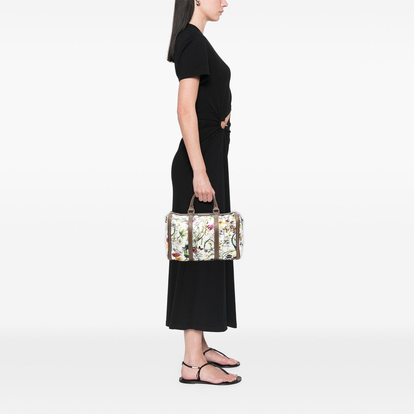 Gucci Medium Canvas Flora Joy Boston Bag