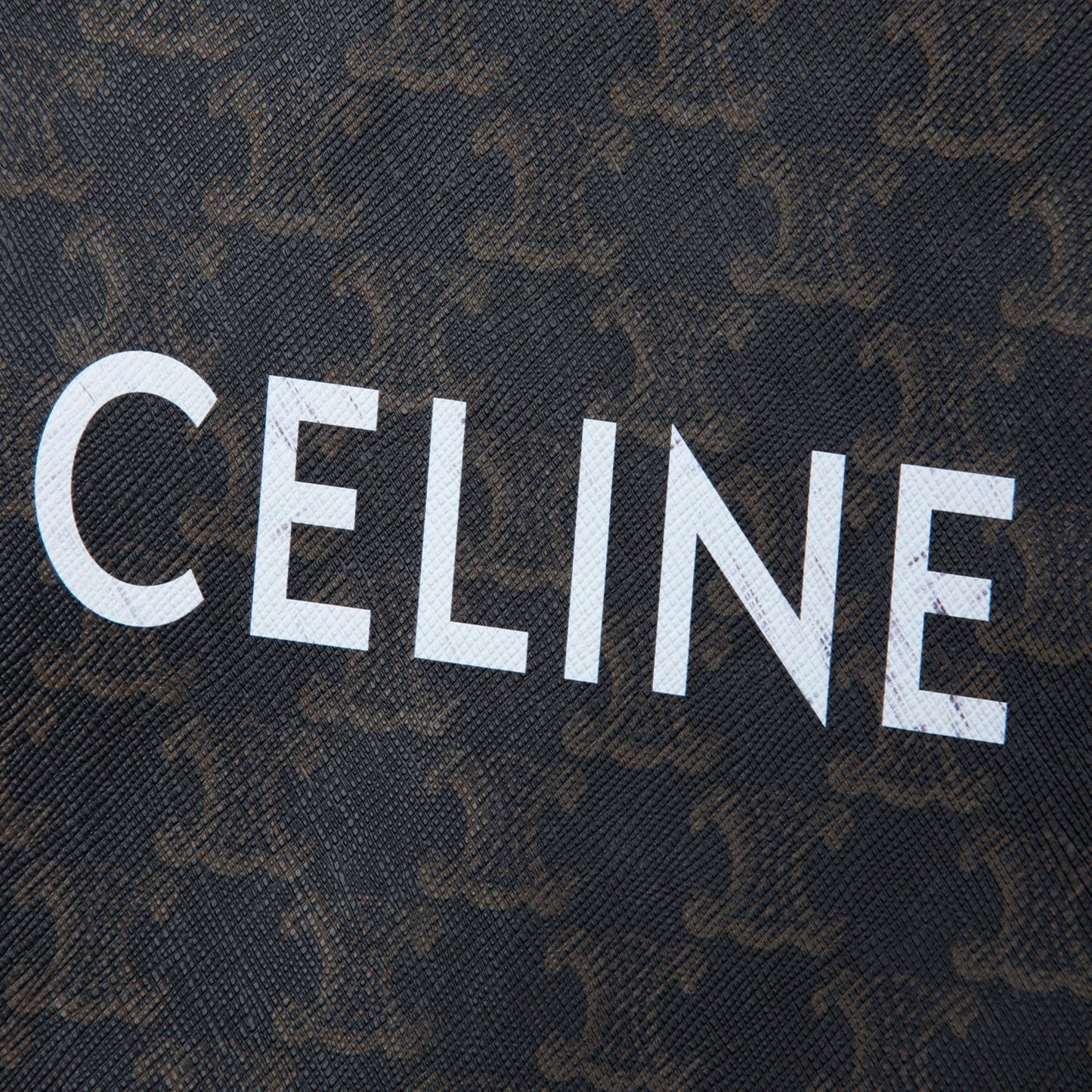 Celine Small Triomphe Coated Canvas Clutch