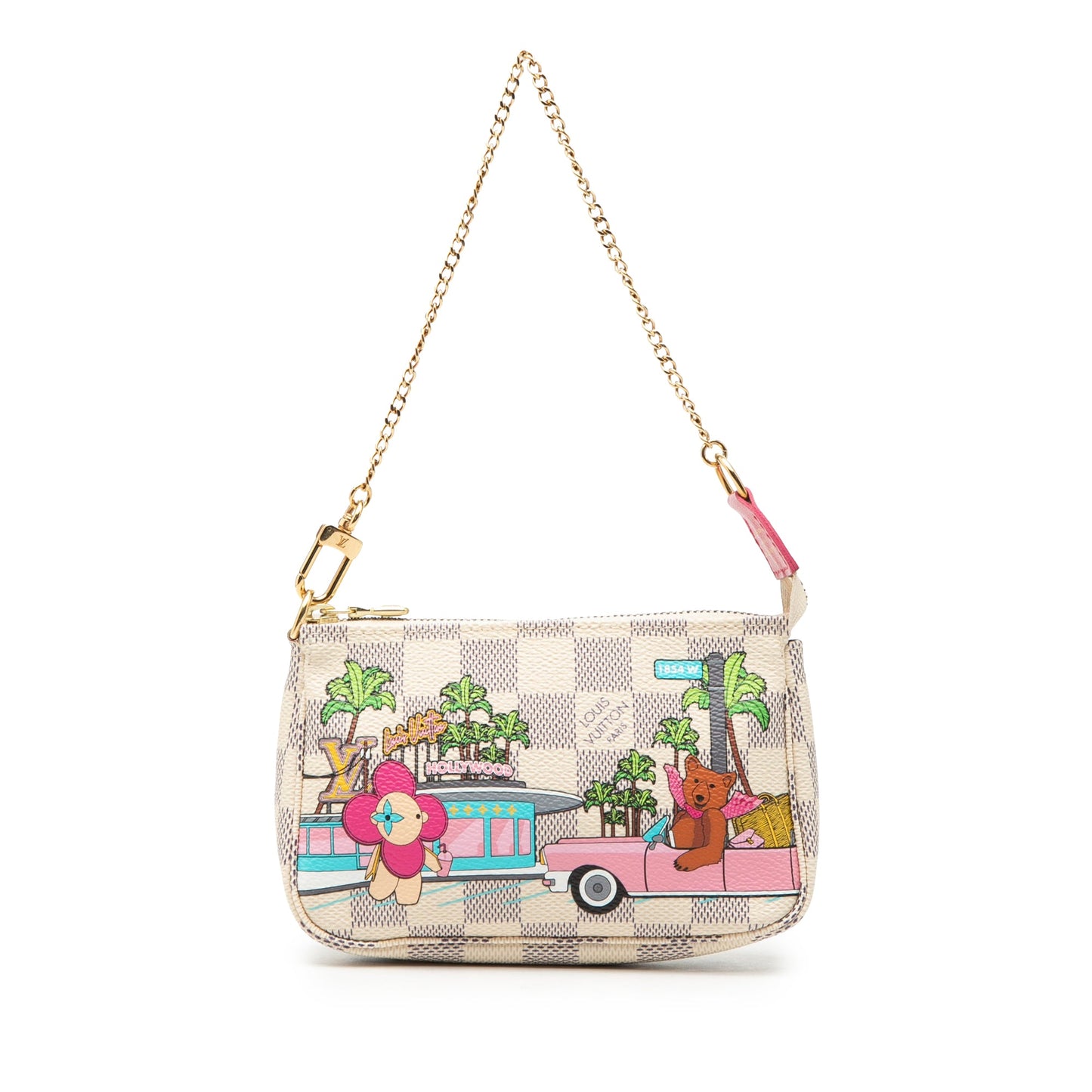 Damier Azur Animation Hollywood Mini Pochette Accessoires
