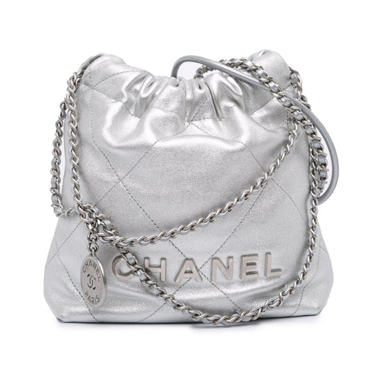 Chanel Mini Metallic Calfskin 22 Satchel