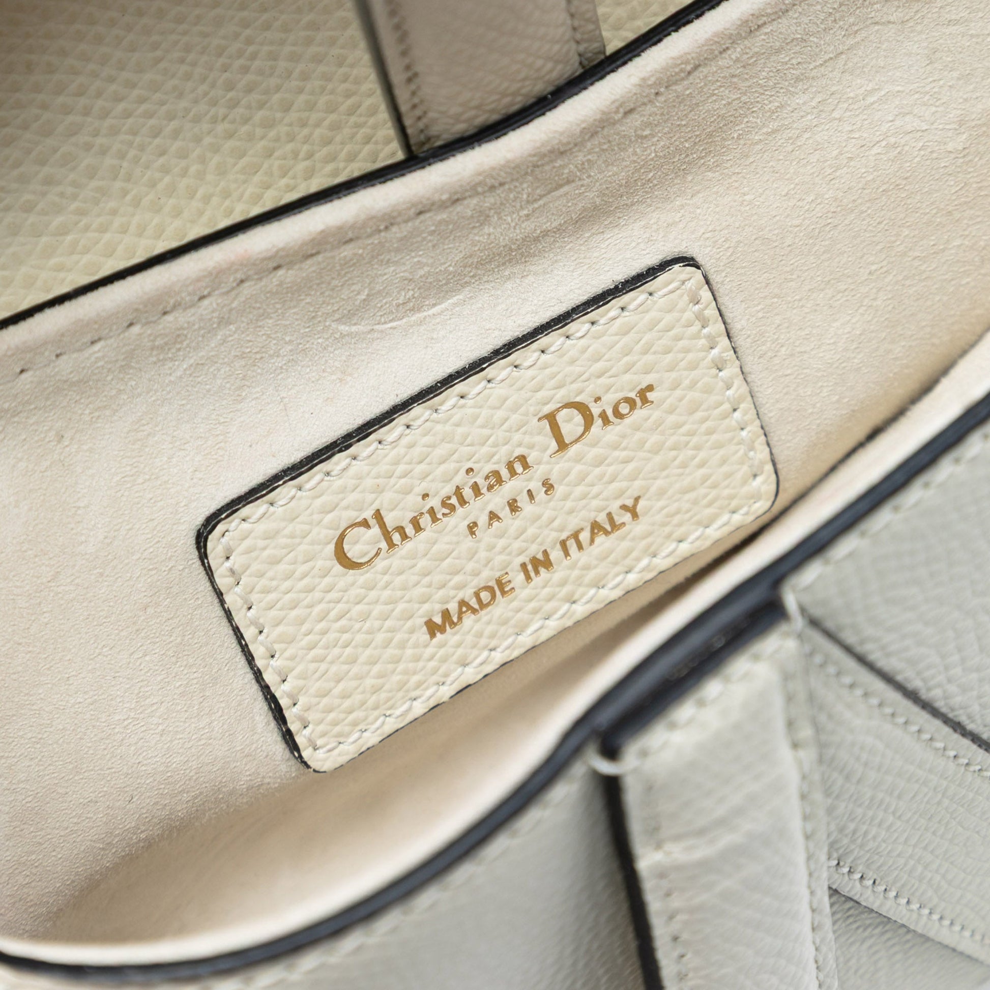 Dior Mini Grained Calfskin Saddle Bag