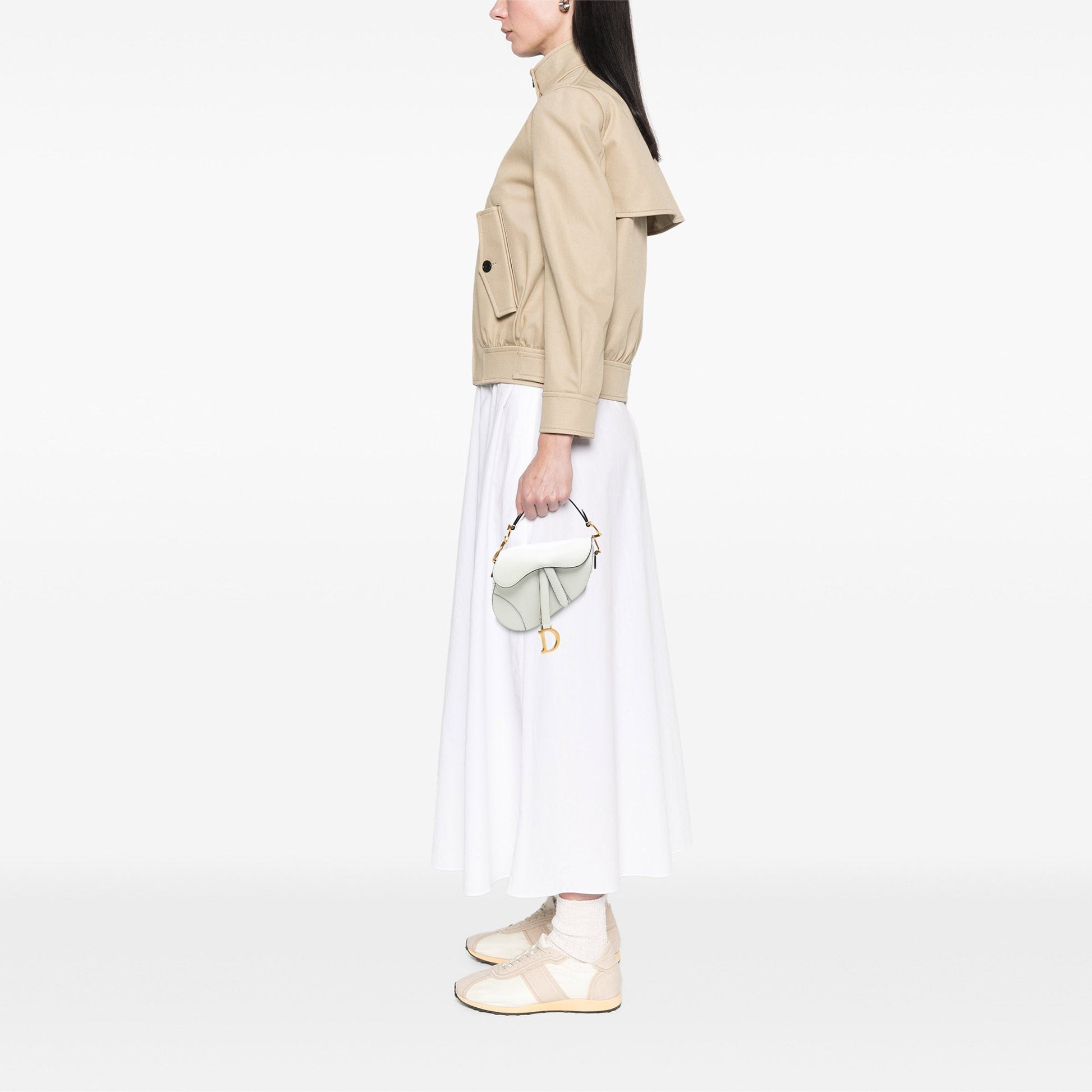 Dior Mini Grained Calfskin Saddle Bag