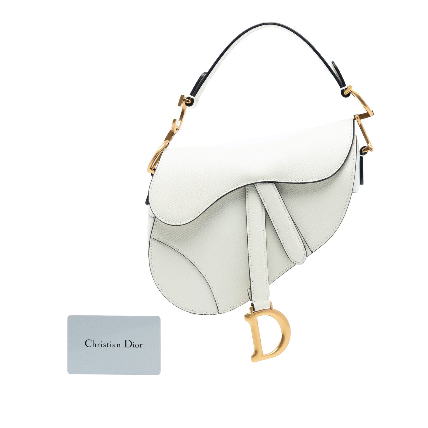 Dior Mini Grained Calfskin Saddle Bag