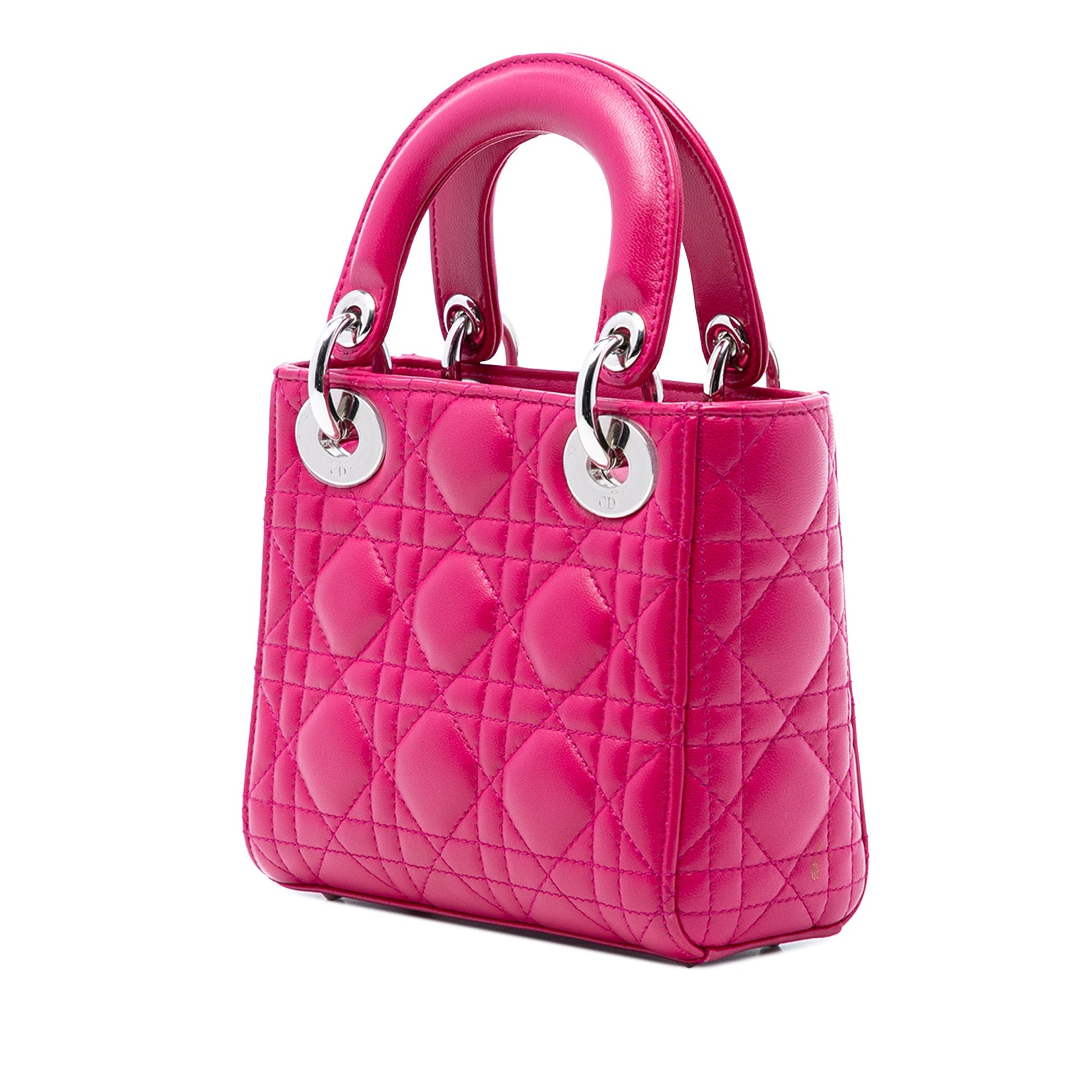 Mini Lambskin Cannage Lady Dior