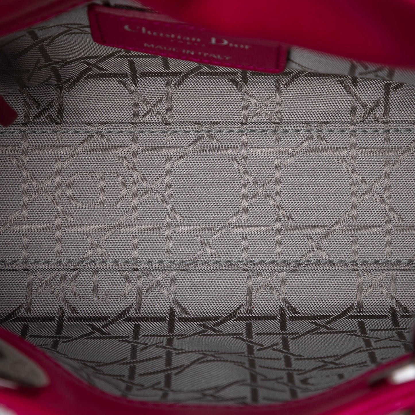 Mini Lambskin Cannage Lady Dior