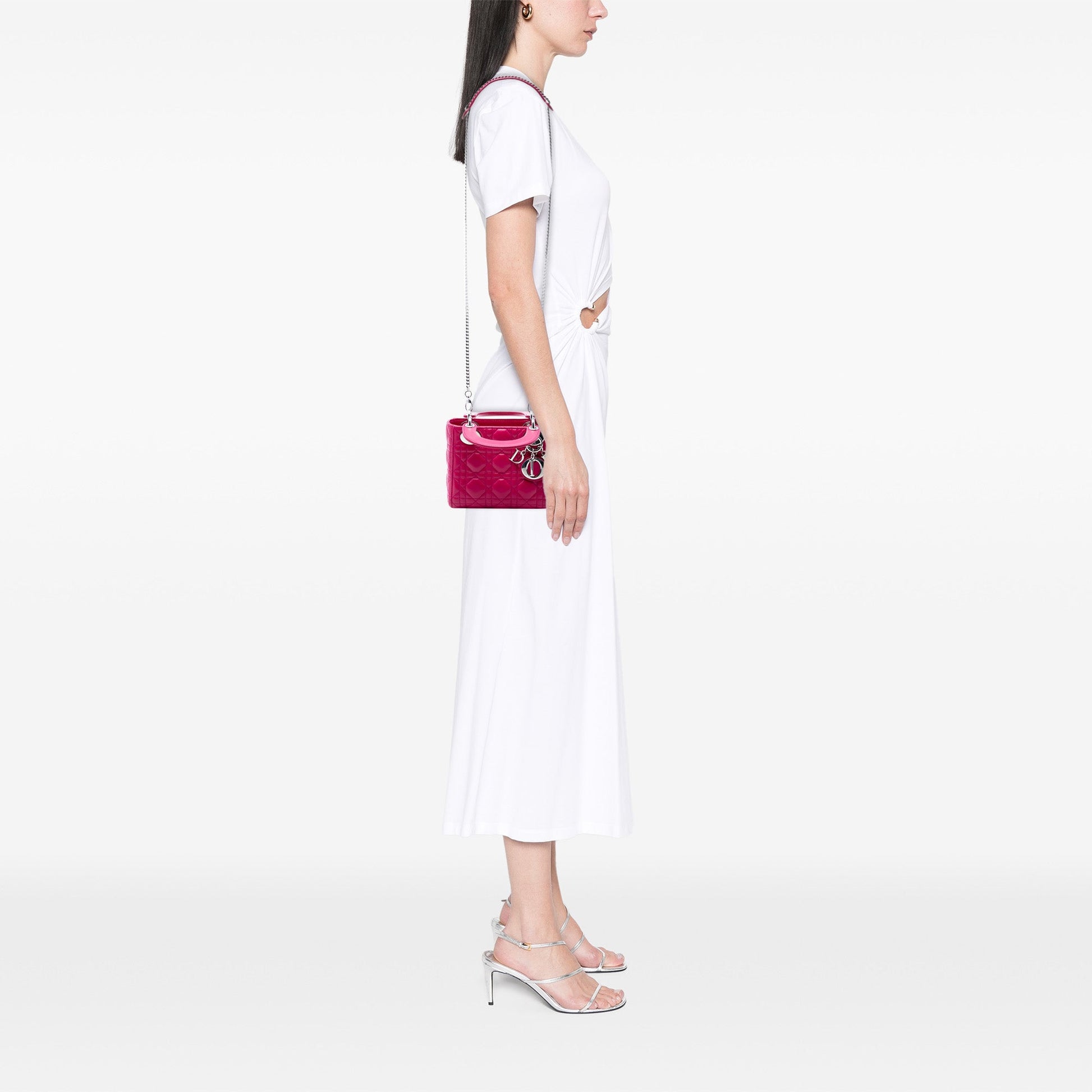 Mini Lambskin Cannage Lady Dior