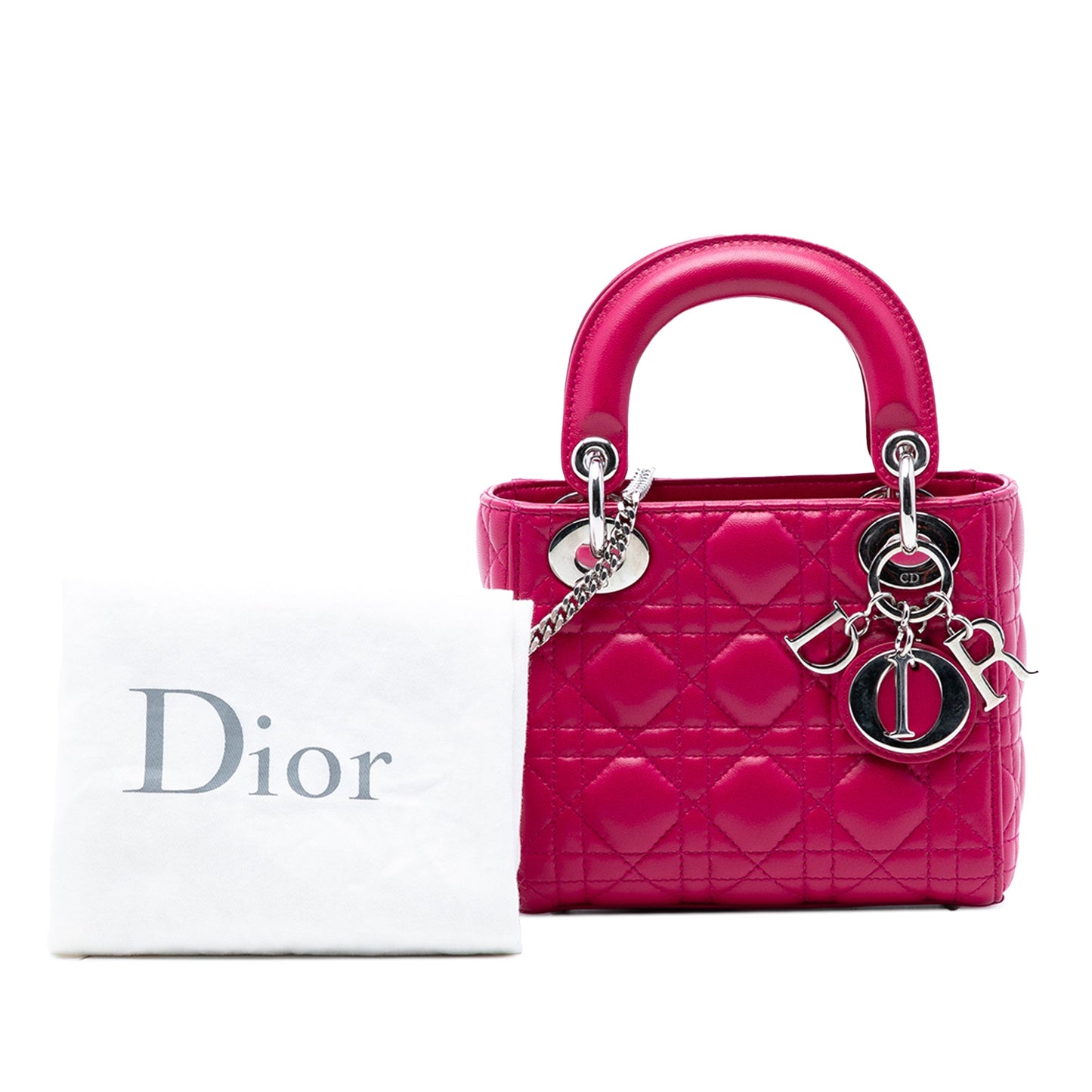 Mini Lambskin Cannage Lady Dior