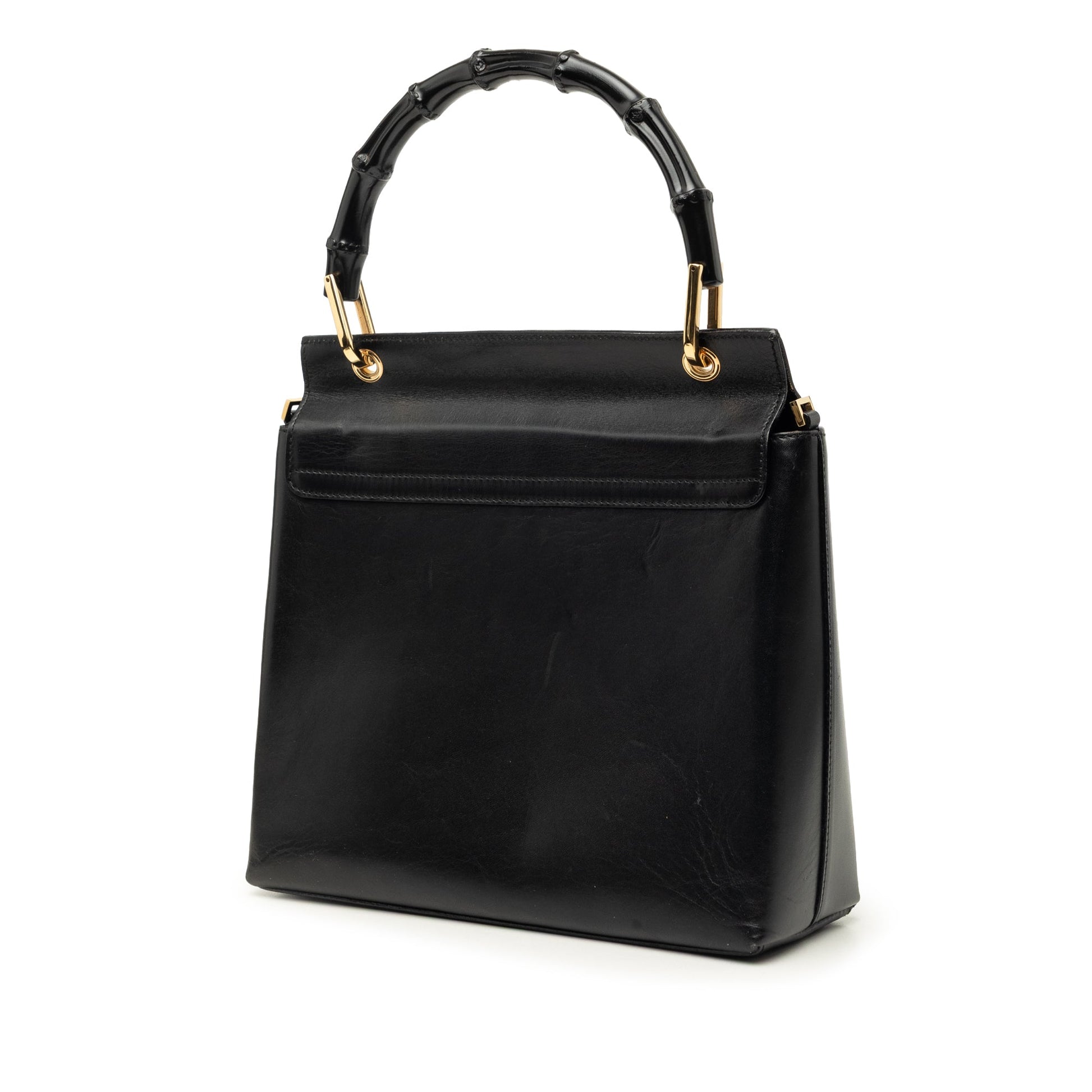 Gucci Calfskin Bamboo Satchel