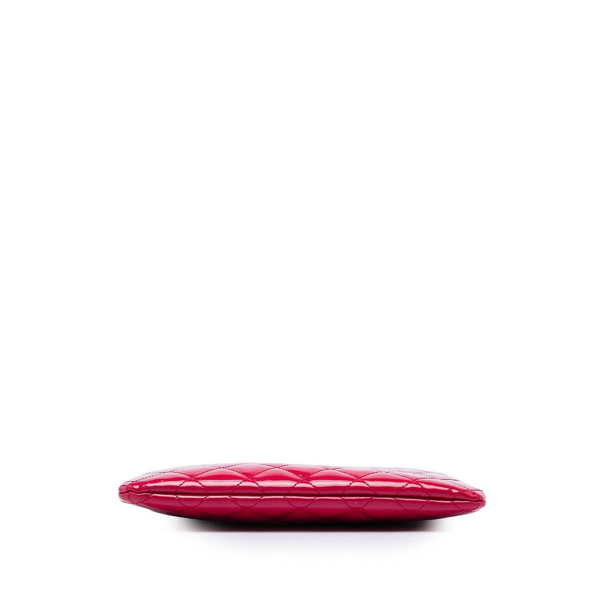 Chanel Small Quilted Patent Valentine Hearts O Case Clutch — Pink