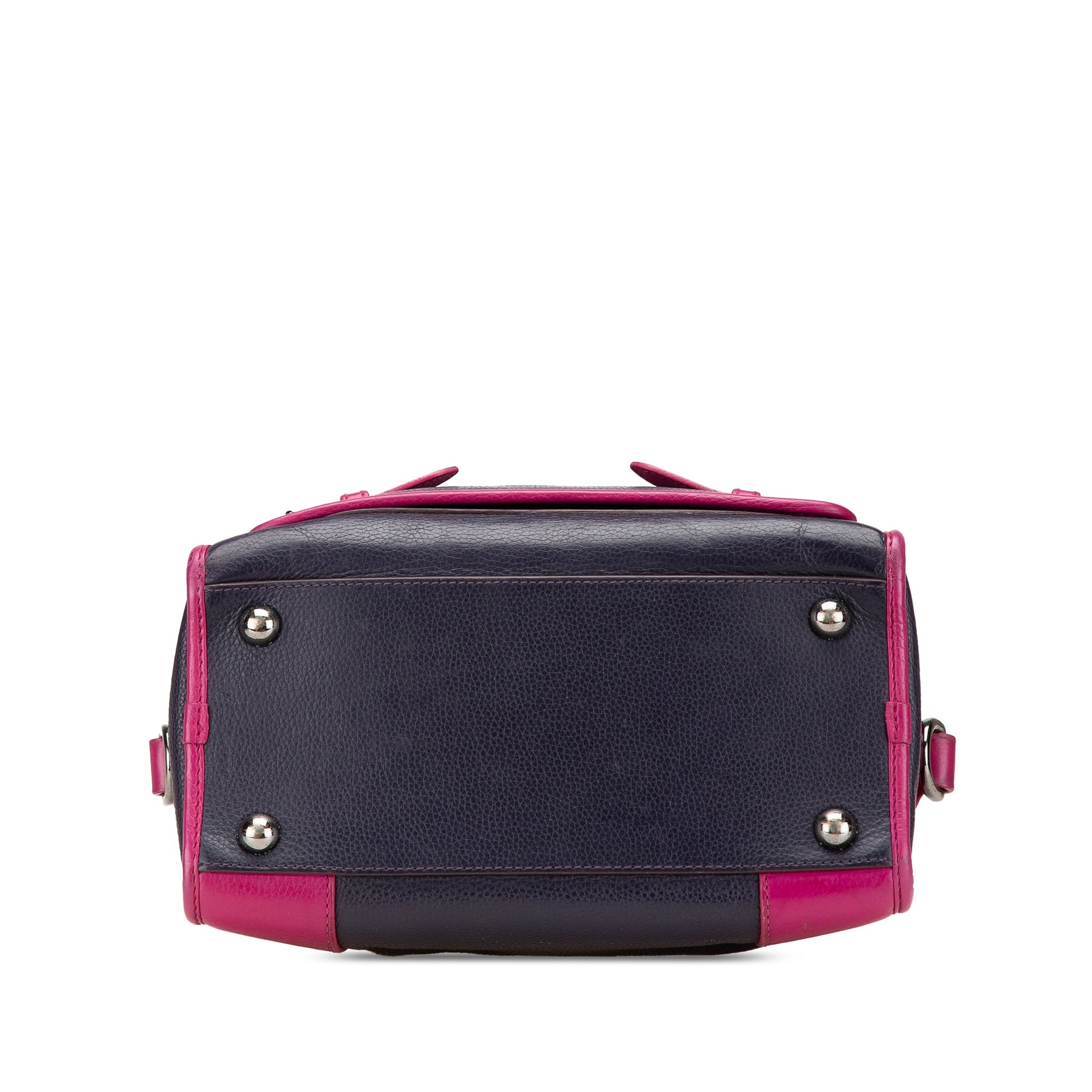 LOEWE Grained Bicolor Calfskin Cruz Satchel