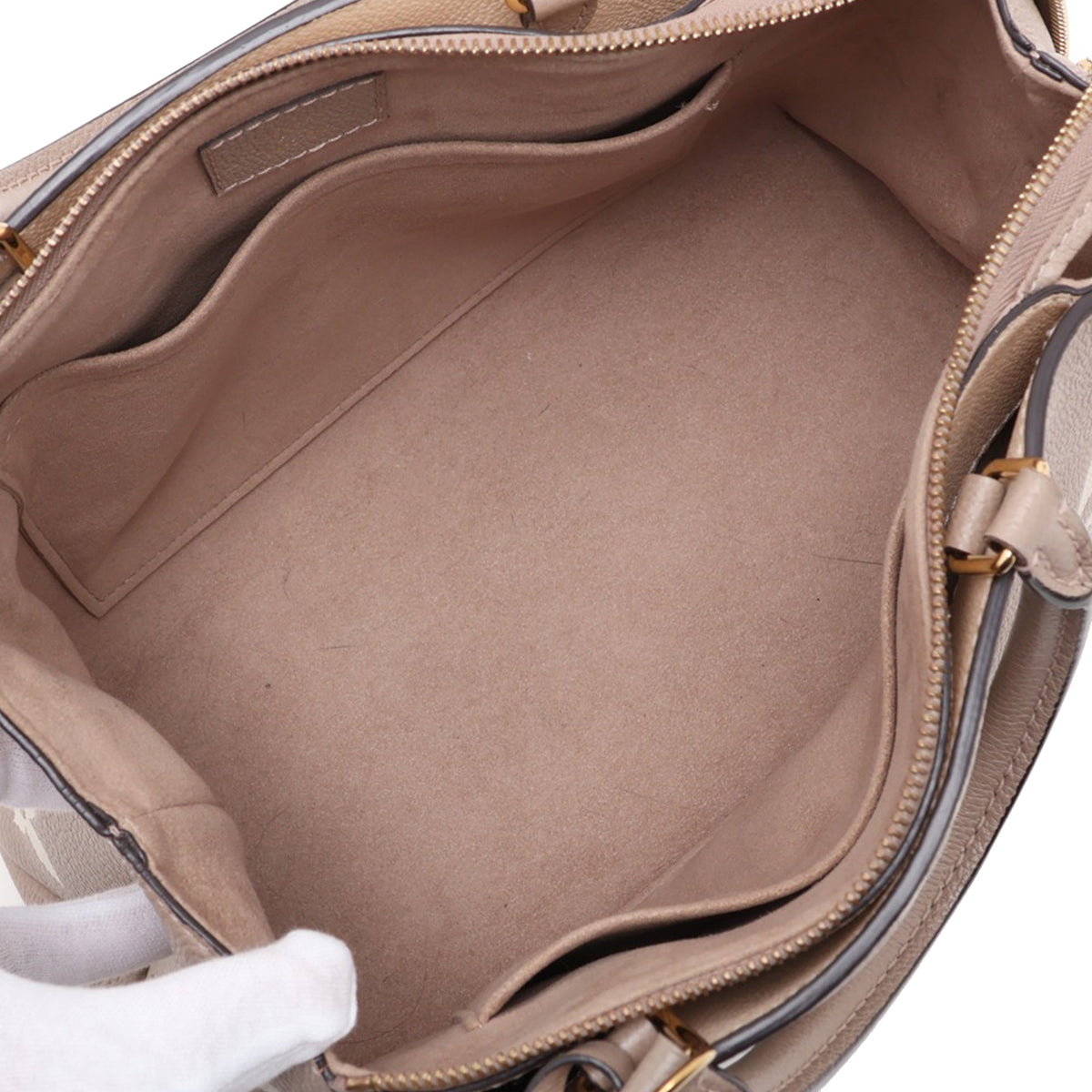 Louis Vuitton Monogram Empreinte Petit Palais — Beige