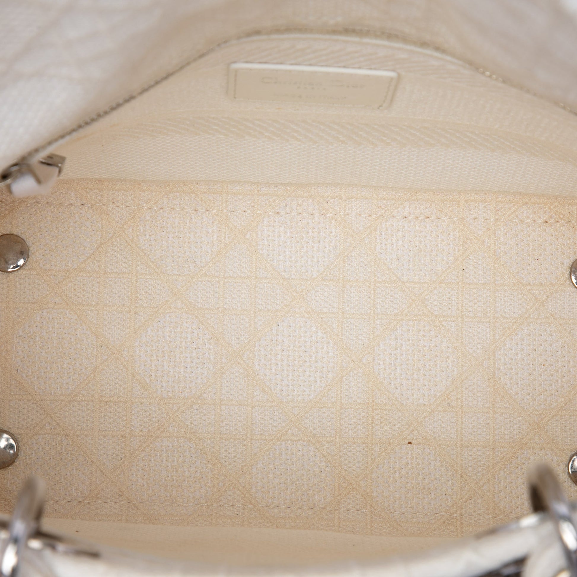 Dior Medium Canvas Cannage Lady D Lite