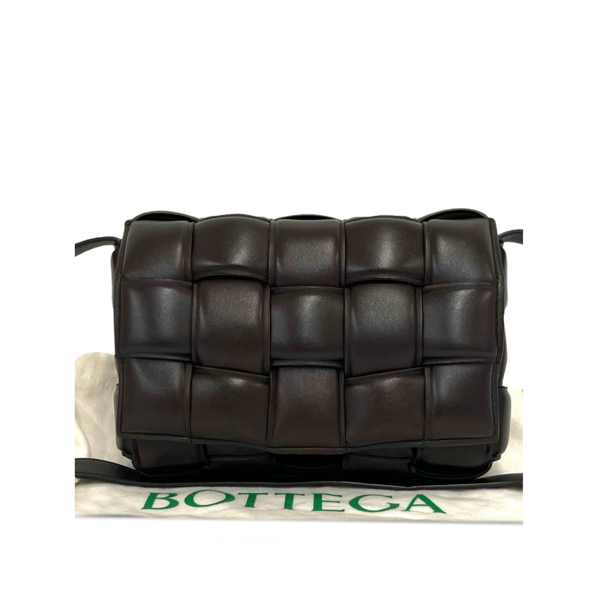 Bottega Veneta Nappa Intrecciato Padded Cassette Crossbody — Black