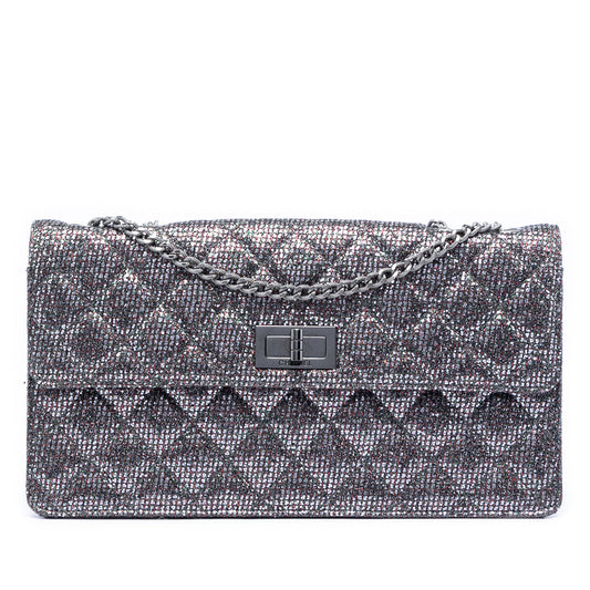 Quilted Glitter Canvas Reissue 2.55 Flap