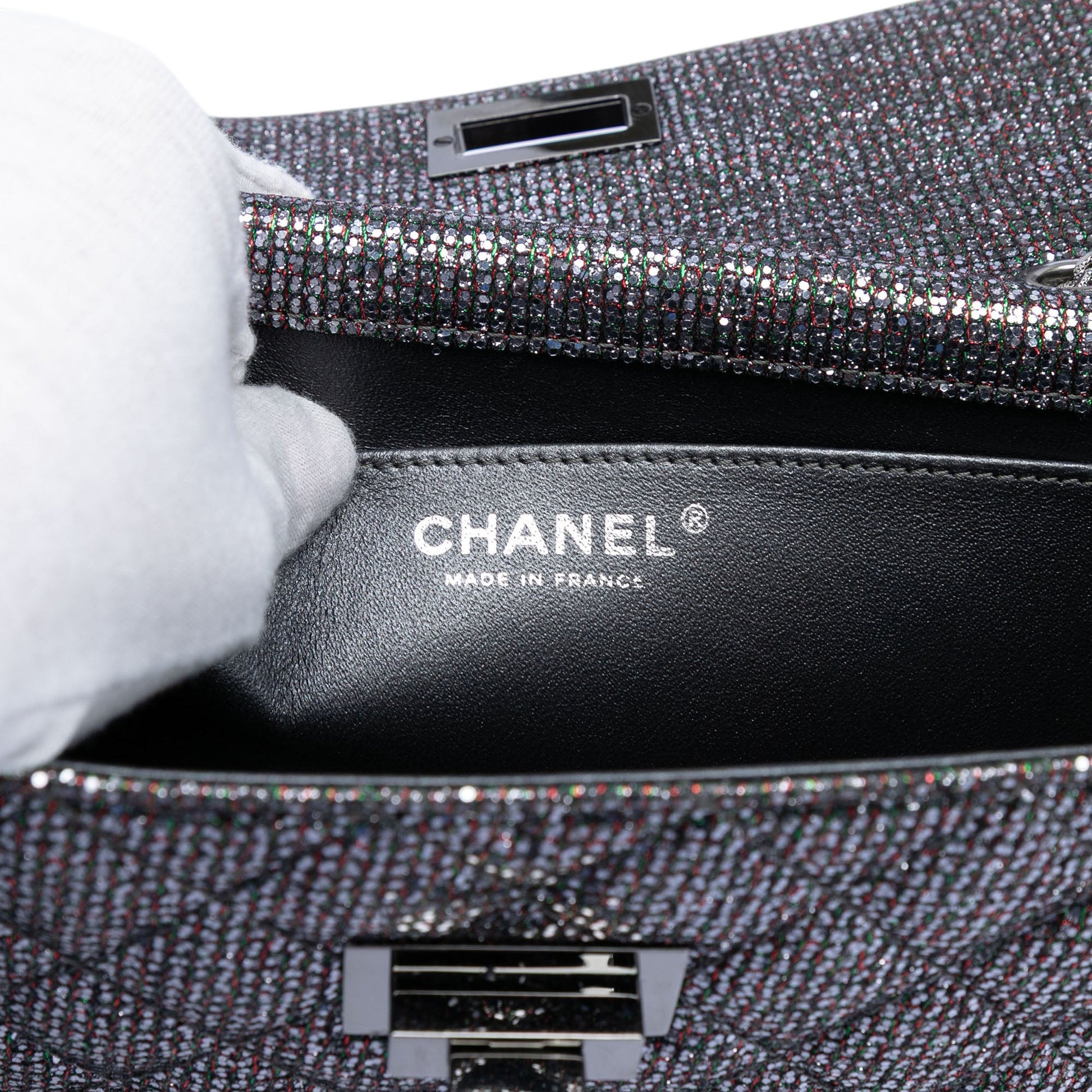 Quilted Glitter Canvas Reissue 2.55 Flap