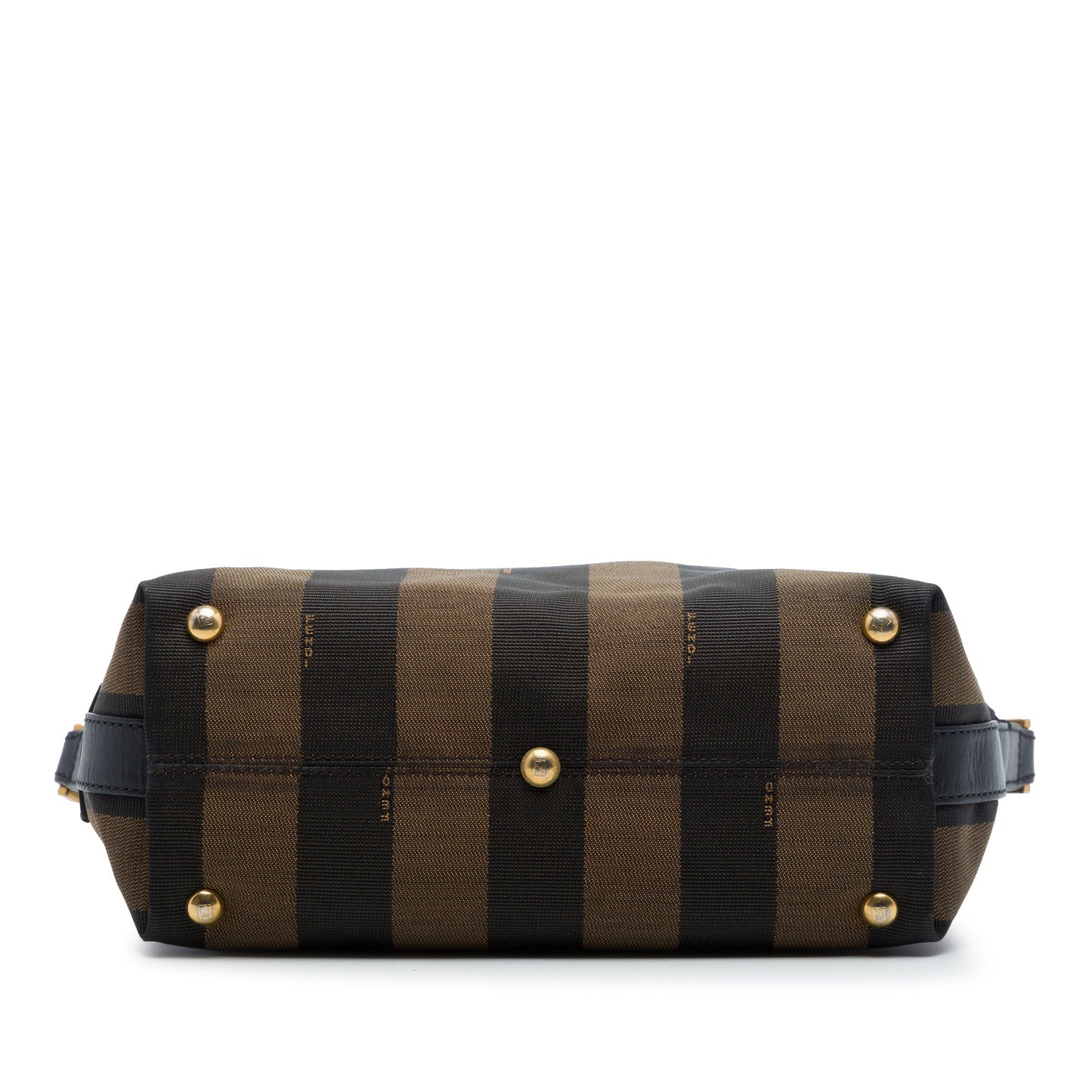 Fendi Canvas Pequin Stripe Satchel