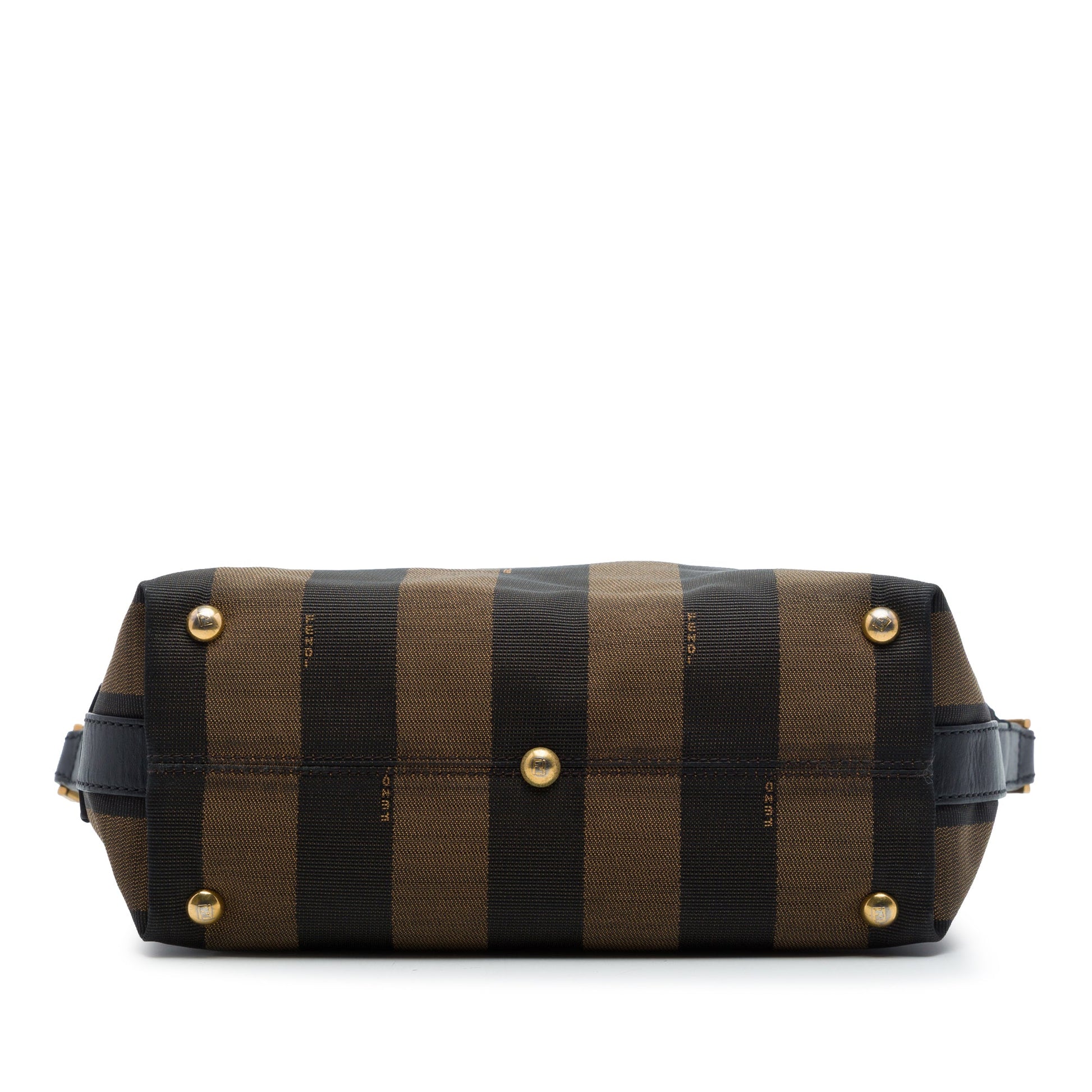 Fendi Canvas Pequin Stripe Satchel