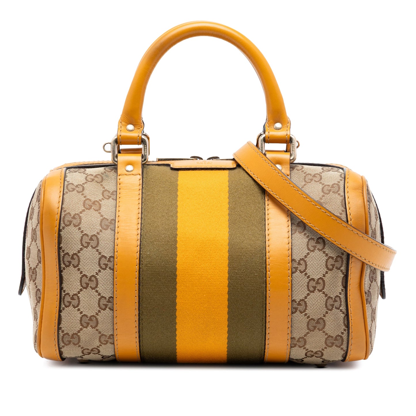 Small GG Canvas Web Joy Boston Bag
