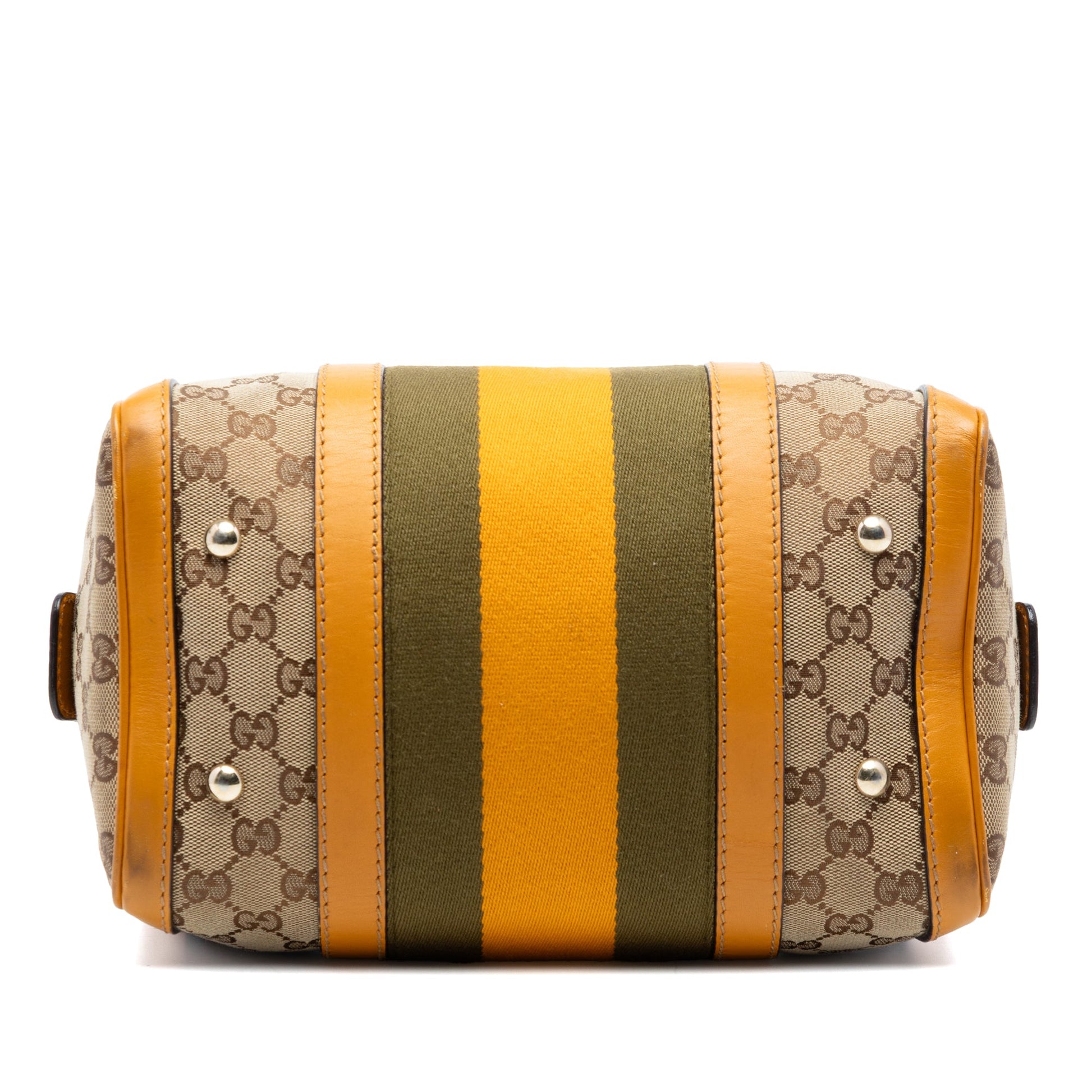 Small GG Canvas Web Joy Boston Bag