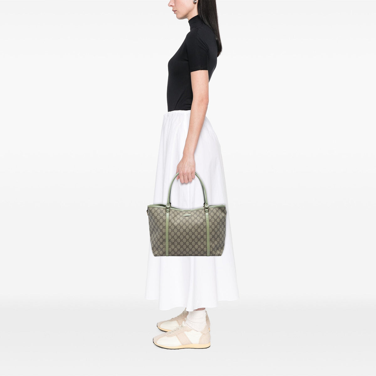 Gucci Medium GG Supreme Joy Tote — Beige