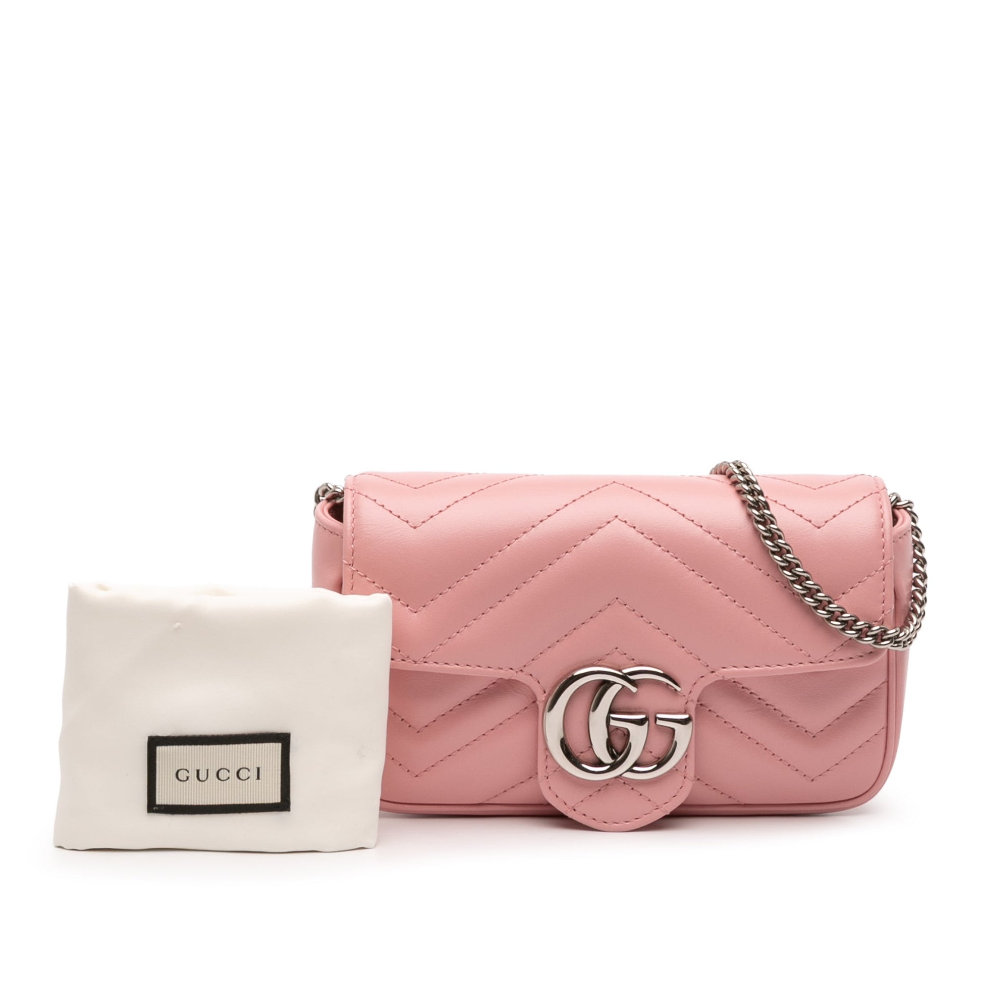 Gucci Mini GG Marmont Matelasse Leather Flap Crossbody