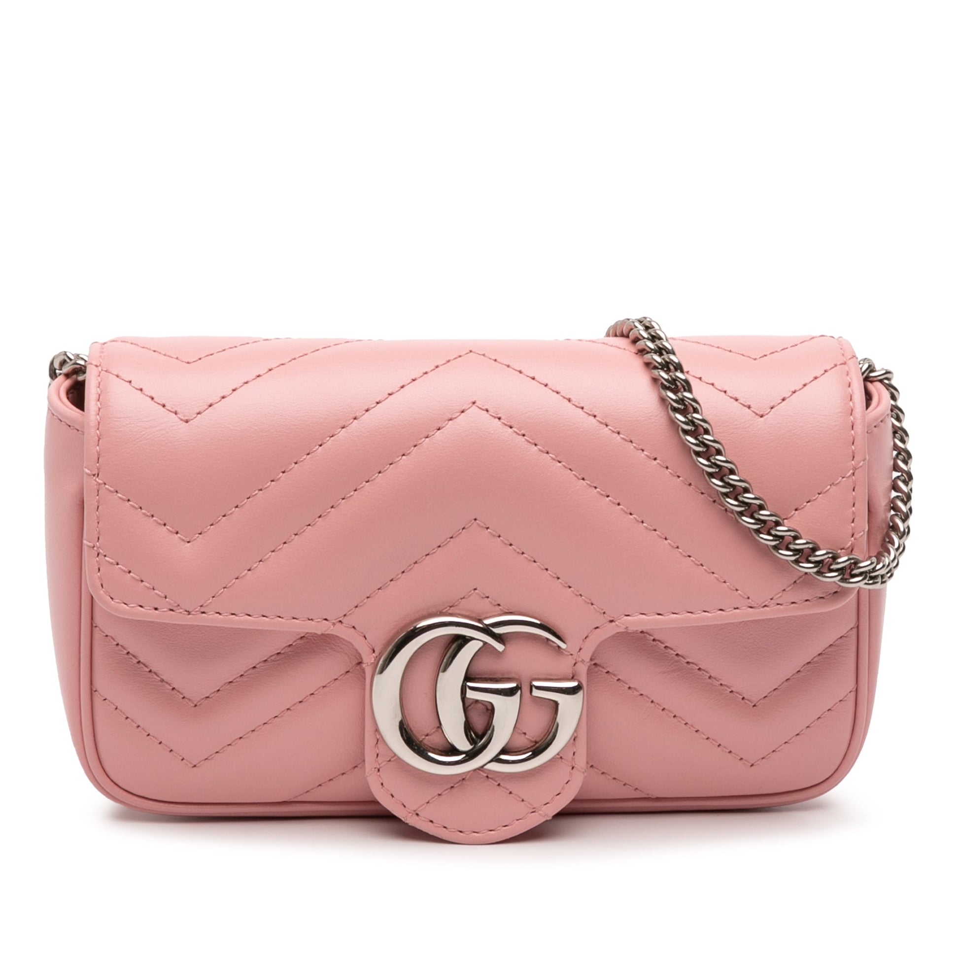 Gucci Mini GG Marmont Matelasse Leather Flap Crossbody