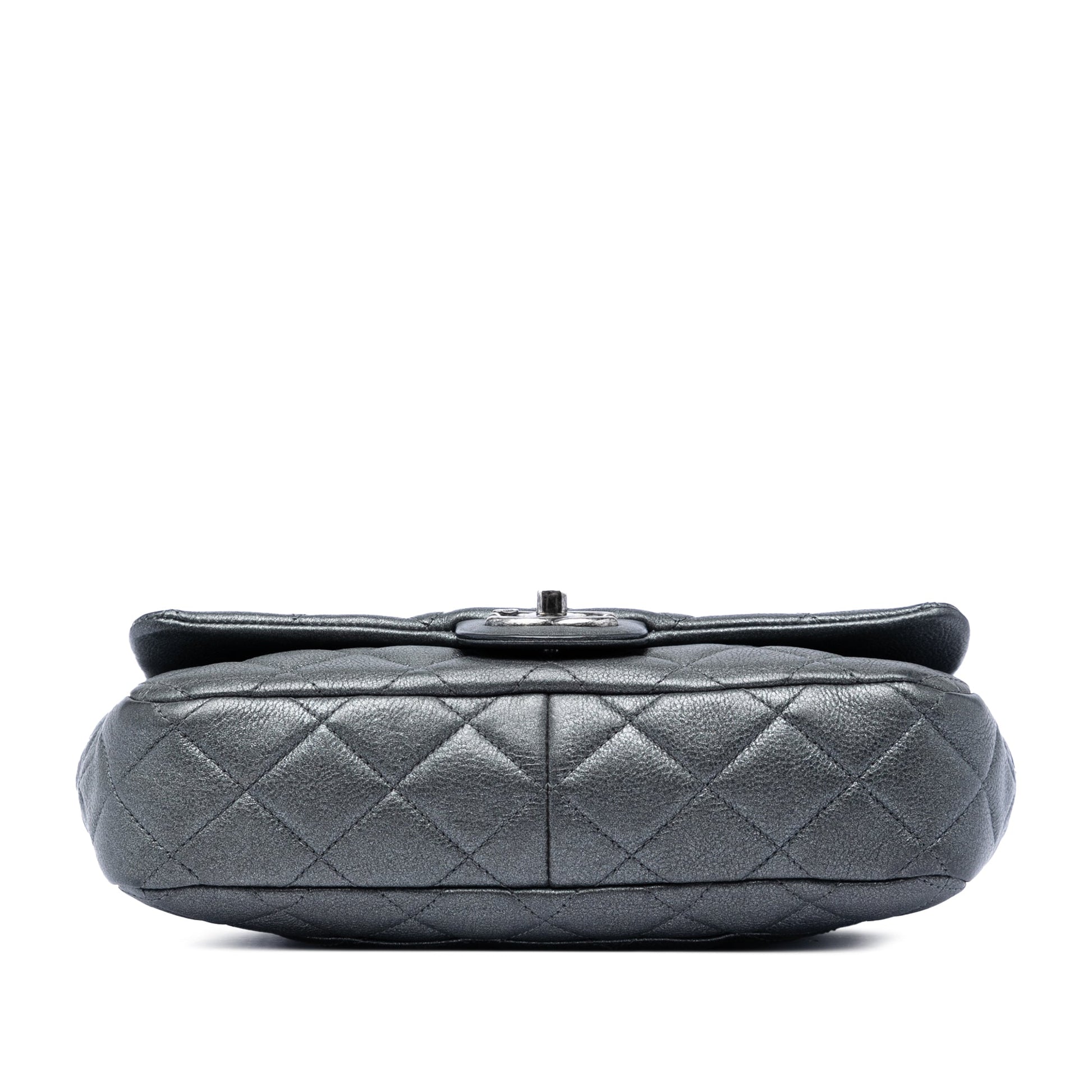 Chanel Medium Iridescent Quilted Goatskin CC Eyelet Flap