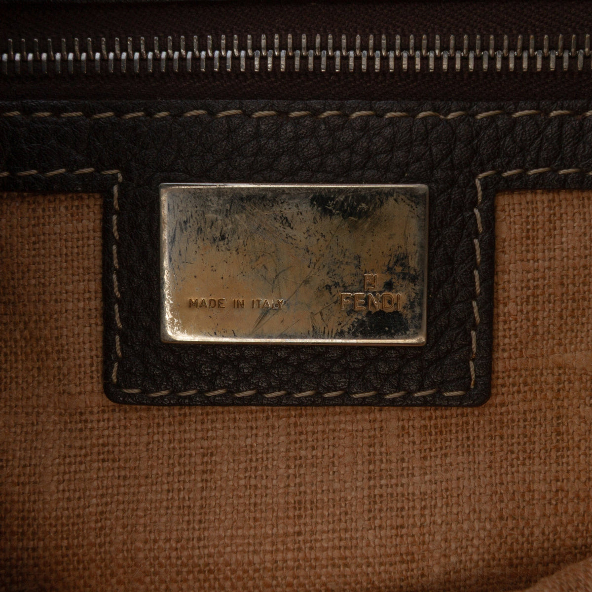 Fendi Zucca Canvas Selleria Crossbody