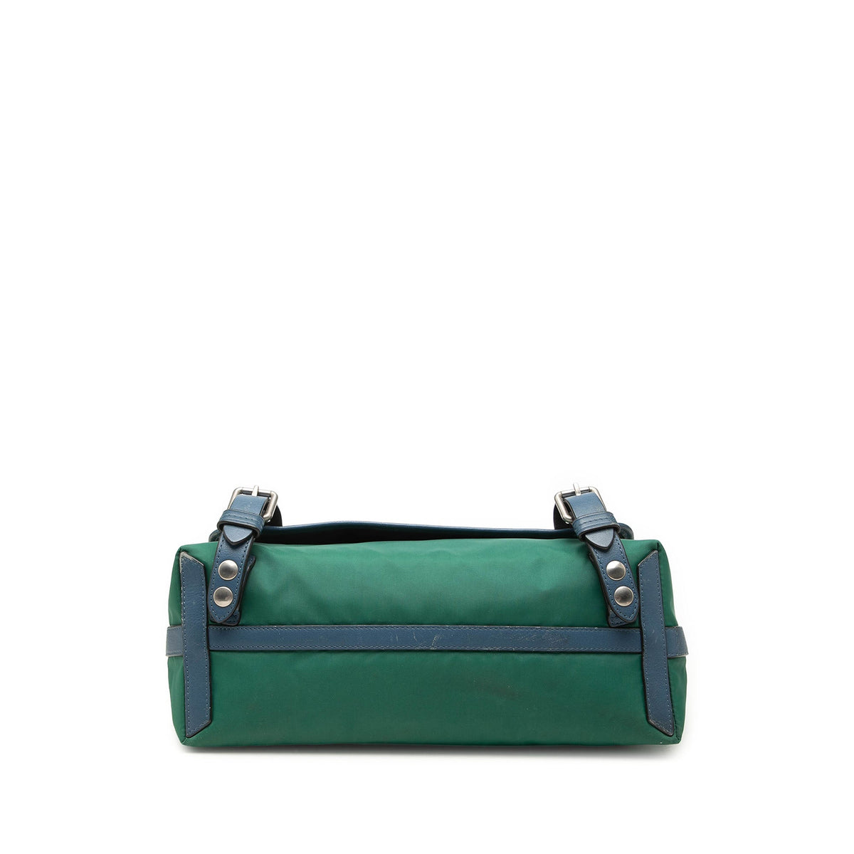 Burberry Large Tricolor Nylon and Leather Messenger Bag