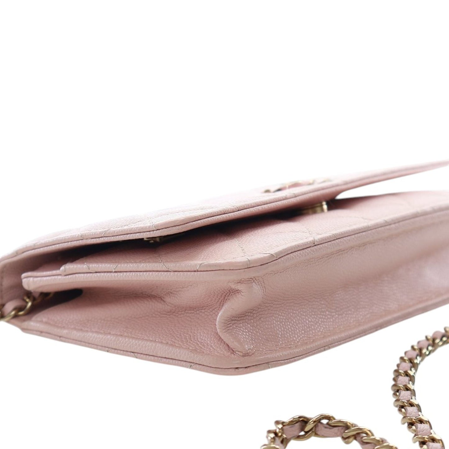 Chanel Quilted Caviar Crystal Enamel CC Wallet On Chain