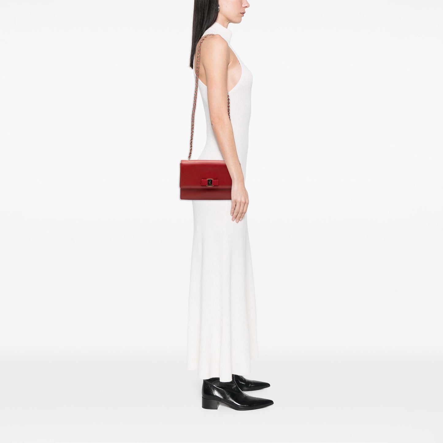 Ferragamo Medium Leather Vara Ginny Crossbody