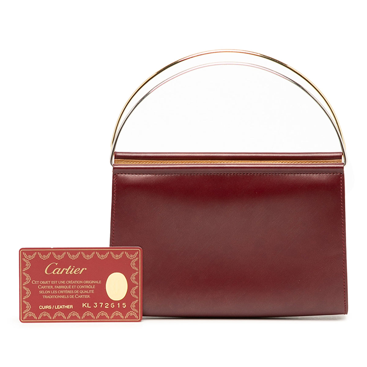 Cartier Leather Trinity Handbag — Red