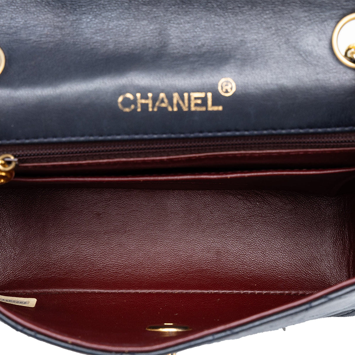 Chanel Mini Square Classic Lambskin Single Flap — Blue