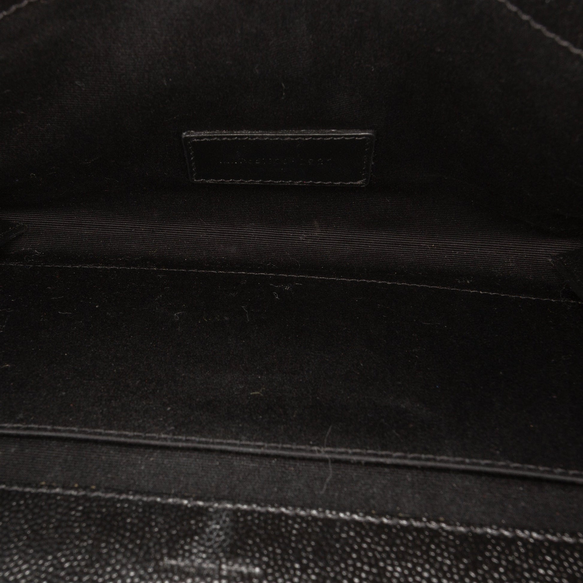 Saint Laurent Grain De Poudre Triquilt Monogram Envelope Clutch