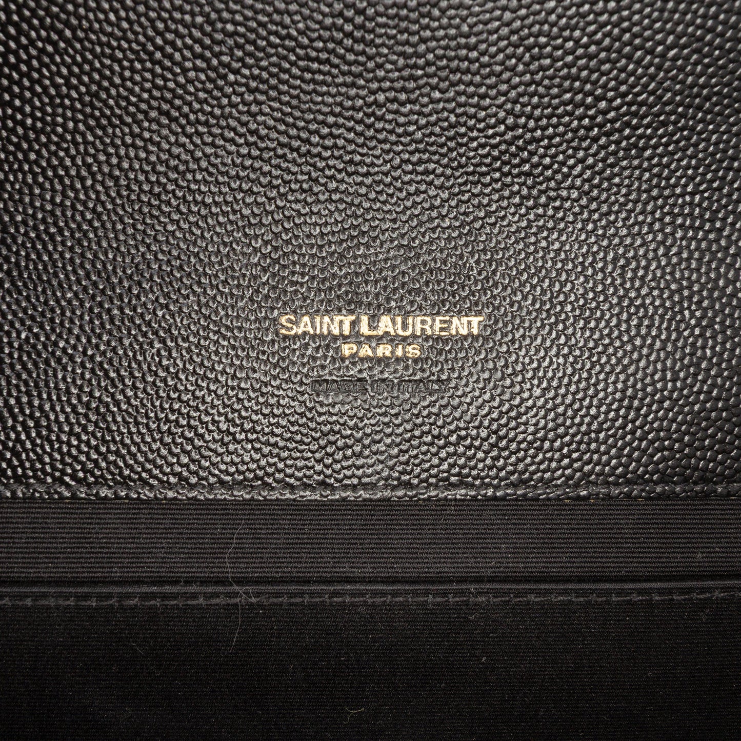 Saint Laurent Grain De Poudre Triquilt Monogram Envelope Clutch