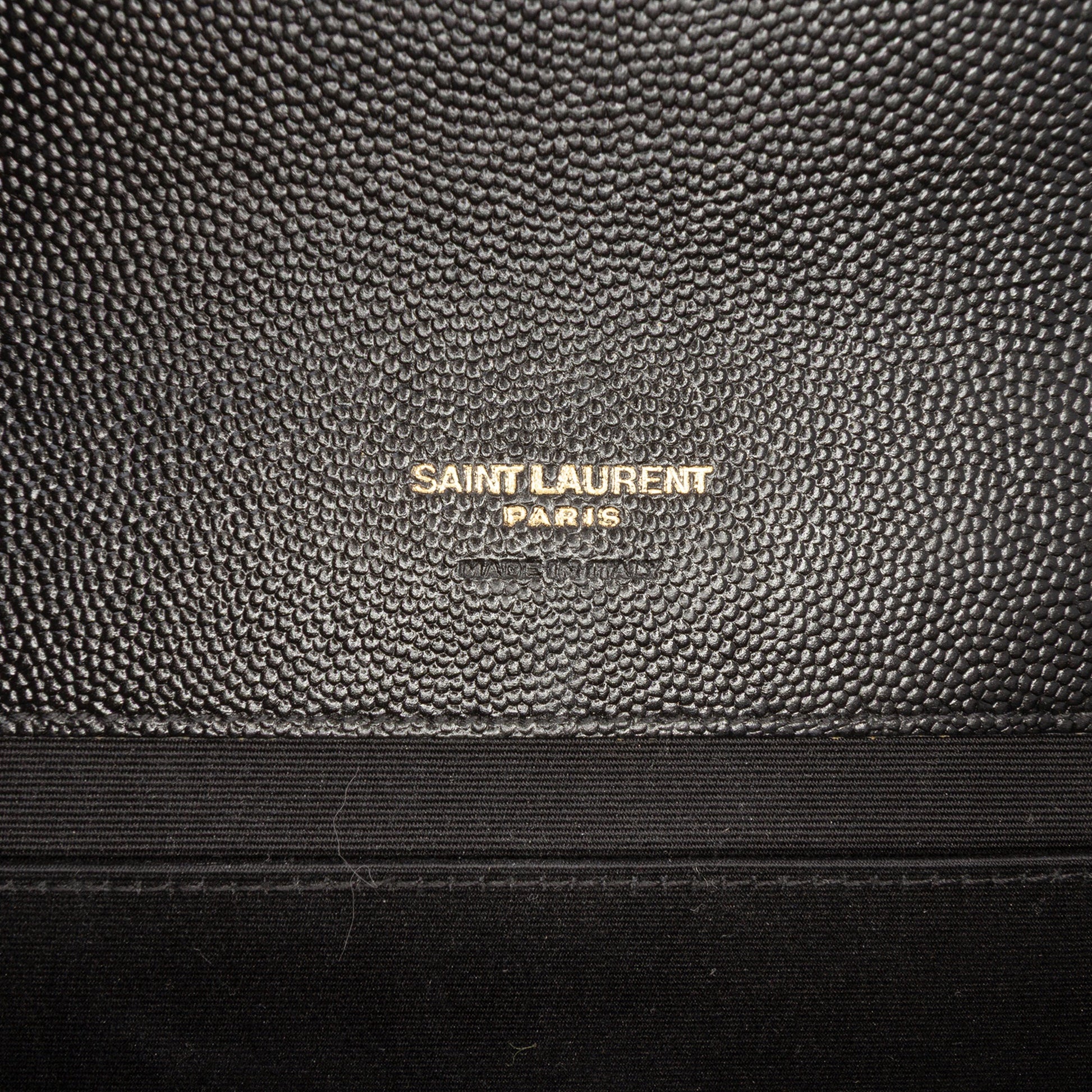 Saint Laurent Grain De Poudre Triquilt Monogram Envelope Clutch