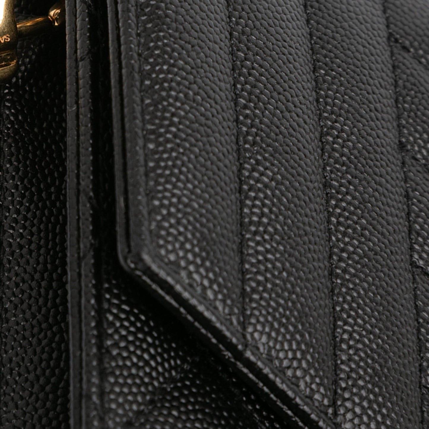Saint Laurent Grain De Poudre Triquilt Monogram Envelope Clutch