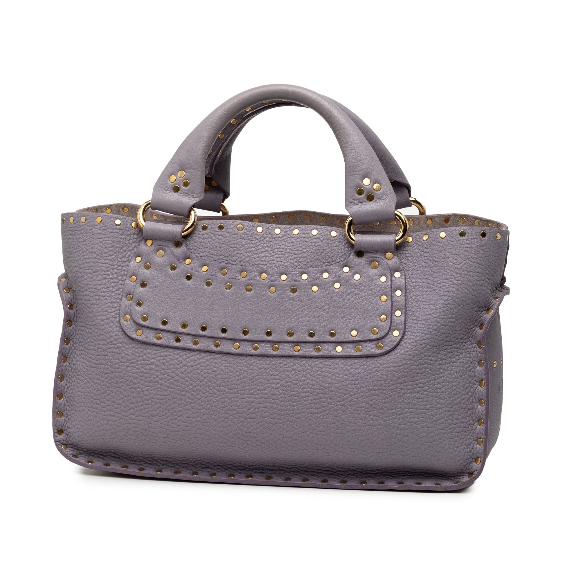 Celine Studded Calfskin Boogie Handbag