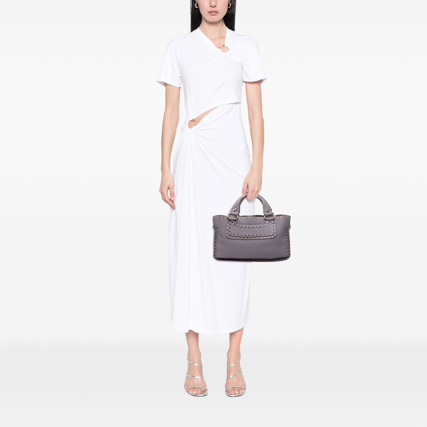 Celine Studded Calfskin Boogie Handbag