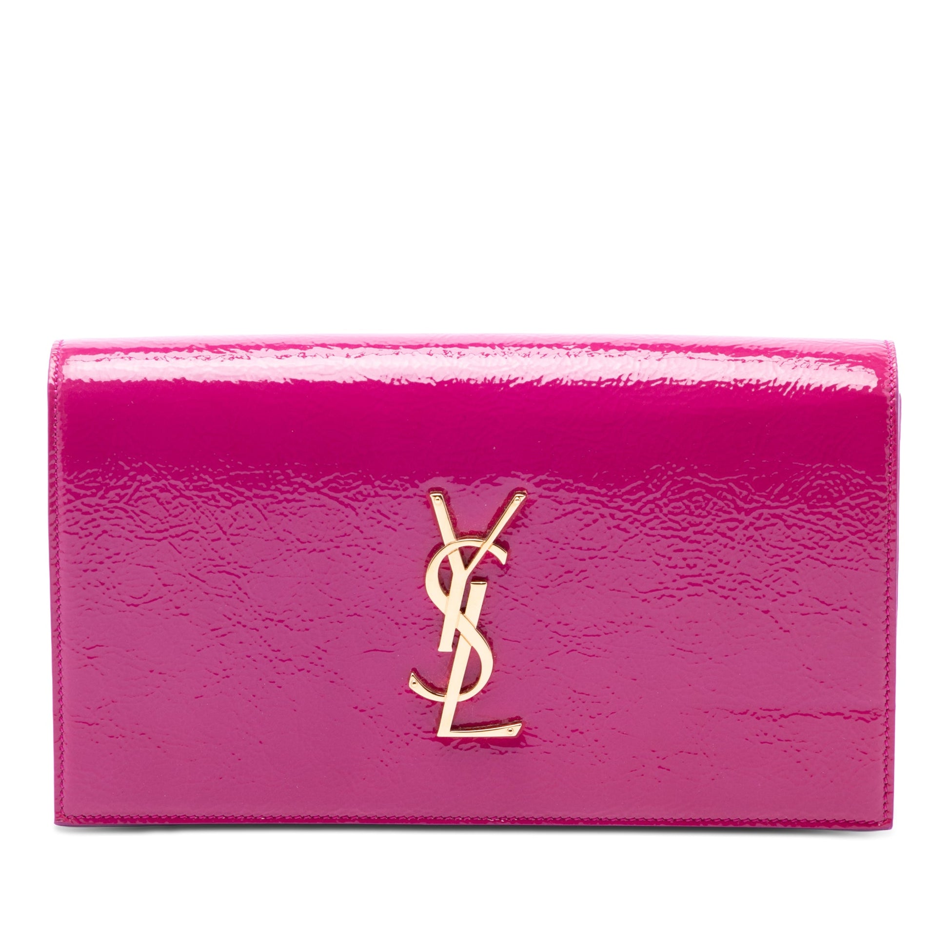 Saint Laurent Patent Monogram Kate Clutch