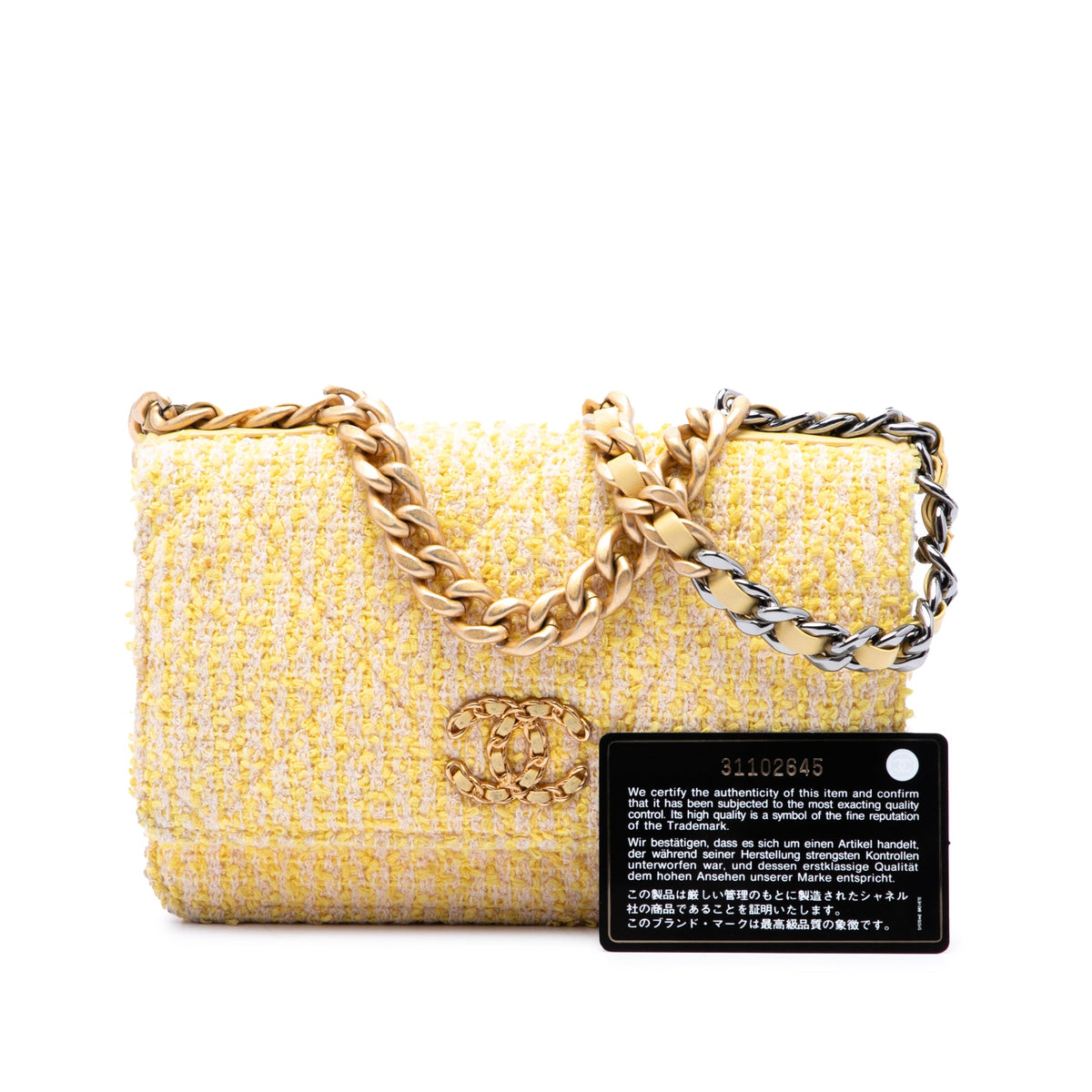 Chanel Tweed 19 Wallet On Chain