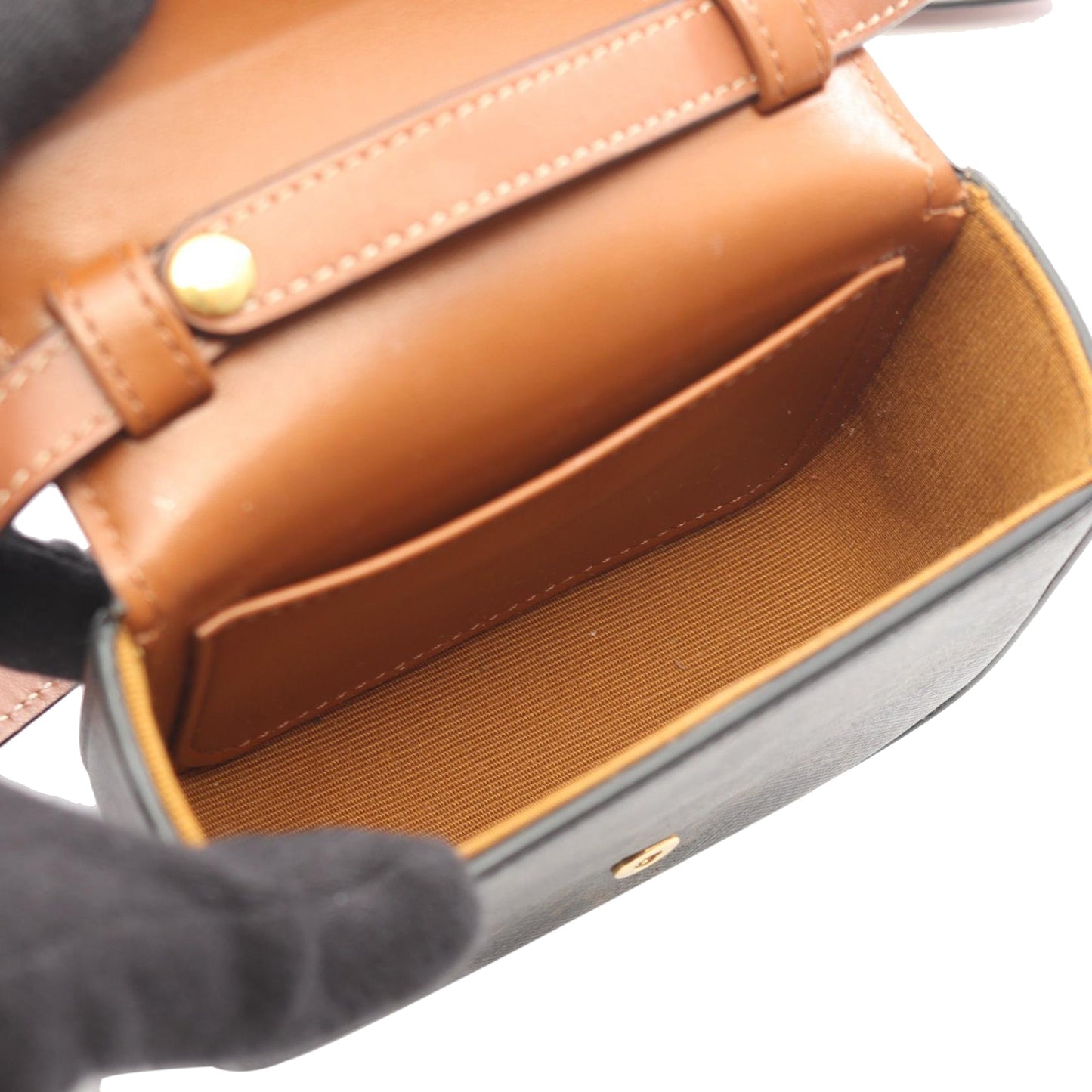 Celine Mini Triomphe Coated Canvas Claude Crossbody