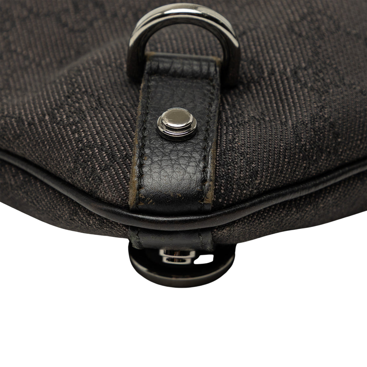 Gucci GG Denim Abbey D Ring Crossbody
