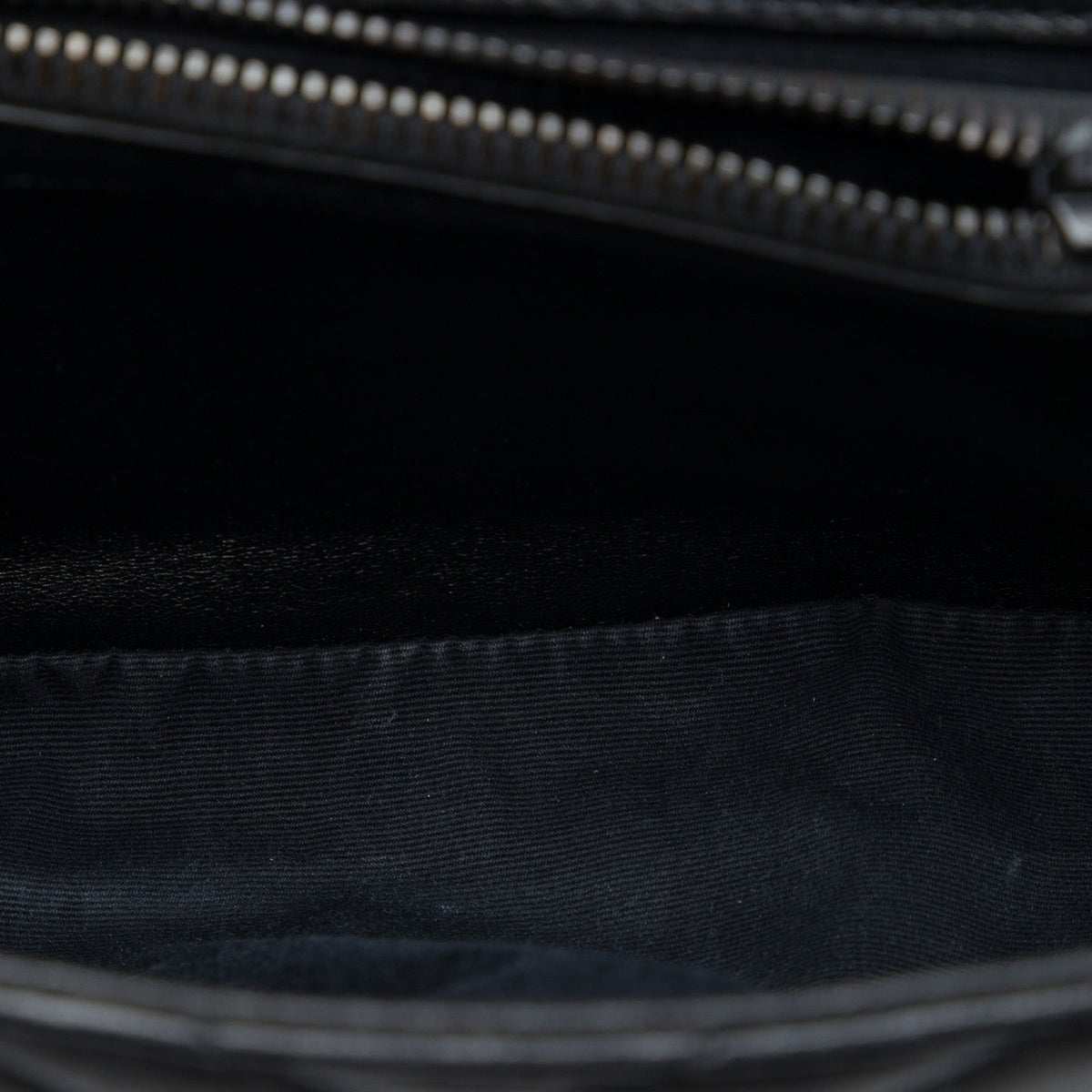 Saint Laurent Medium Chevron Sheepskin  Monogram Monochrome College Bag