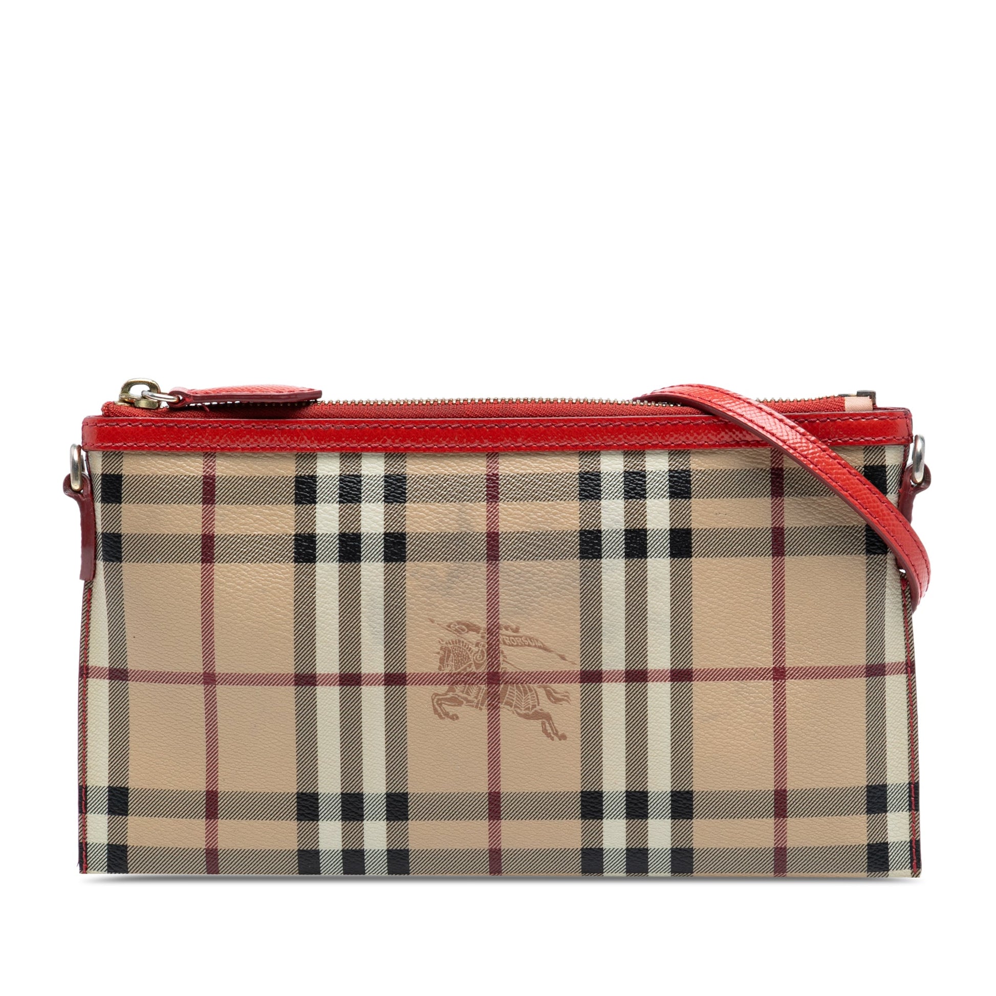 Burberry Haymarket Check Coated Canvas Peyton Crossbody